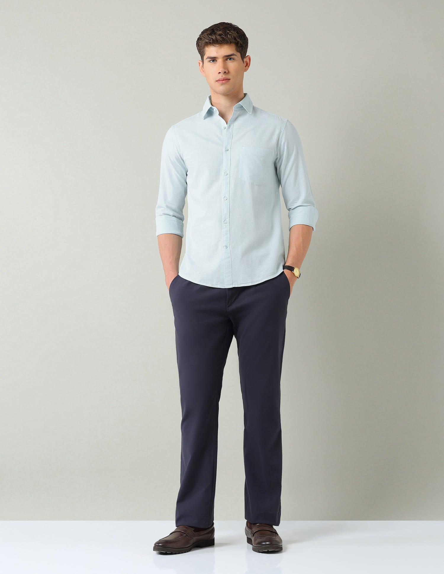 Solid Slim Fit Shirt