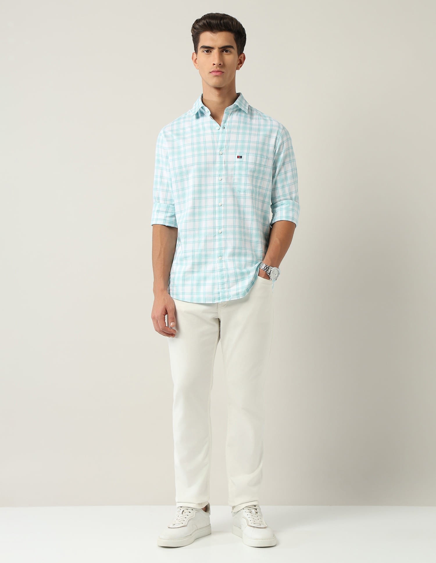 Modern Slim Fit Tartan Checked Shirt