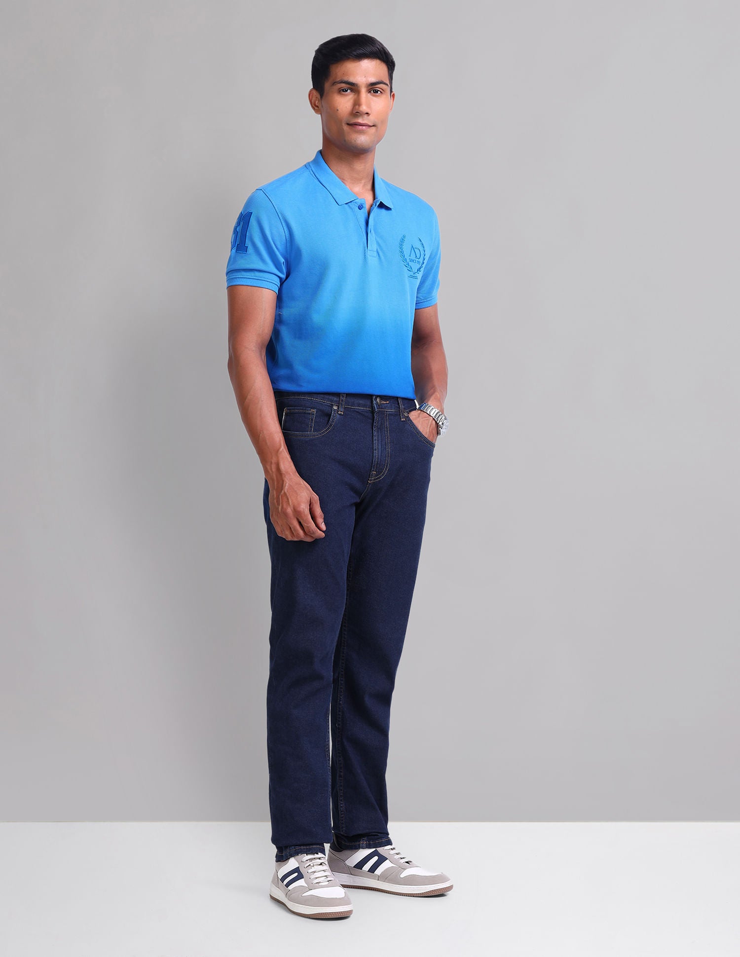 Street-Smart Stone Wash Jeans