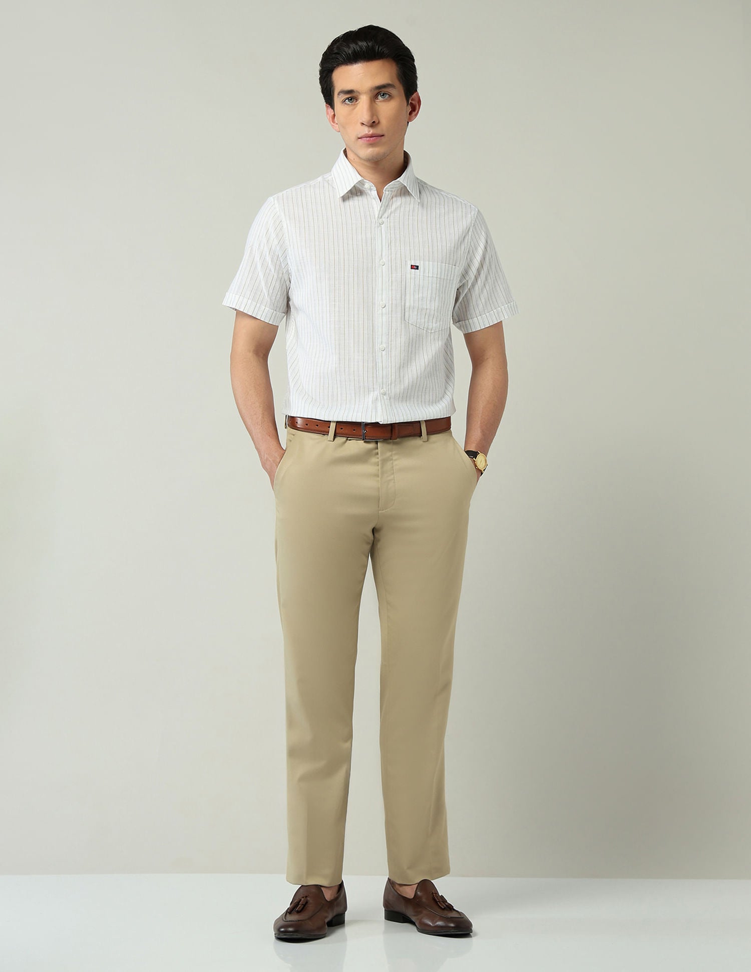 City Chronicles Modern Slim Fit Tartan Checked Shirt