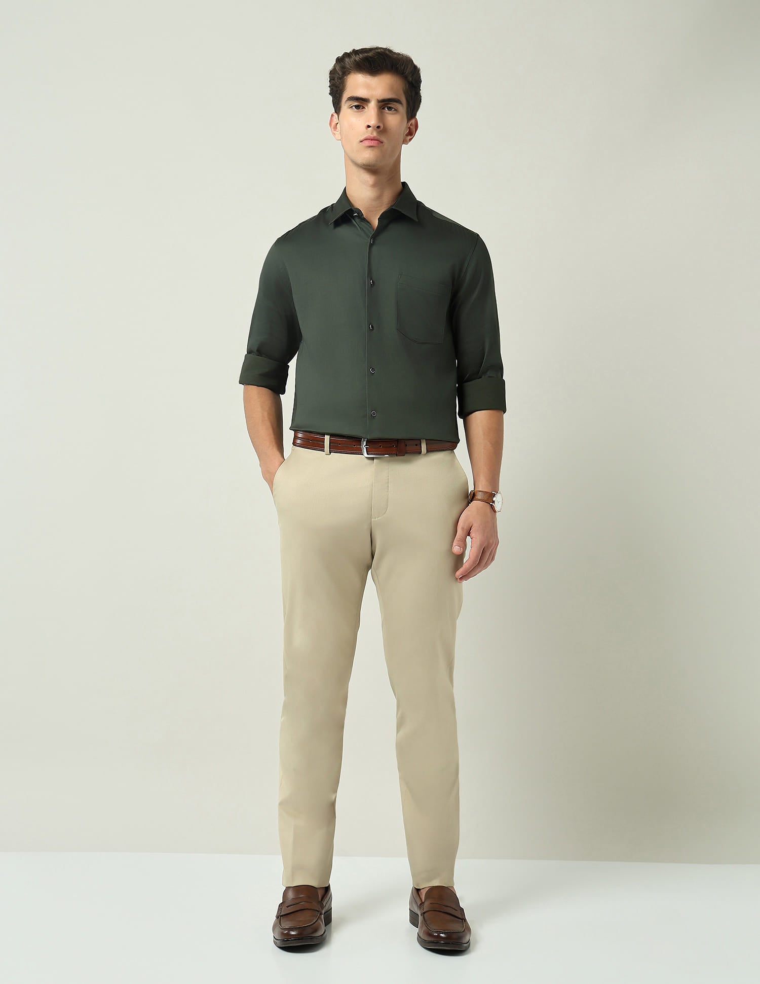 Solid Slim Fit Shirt