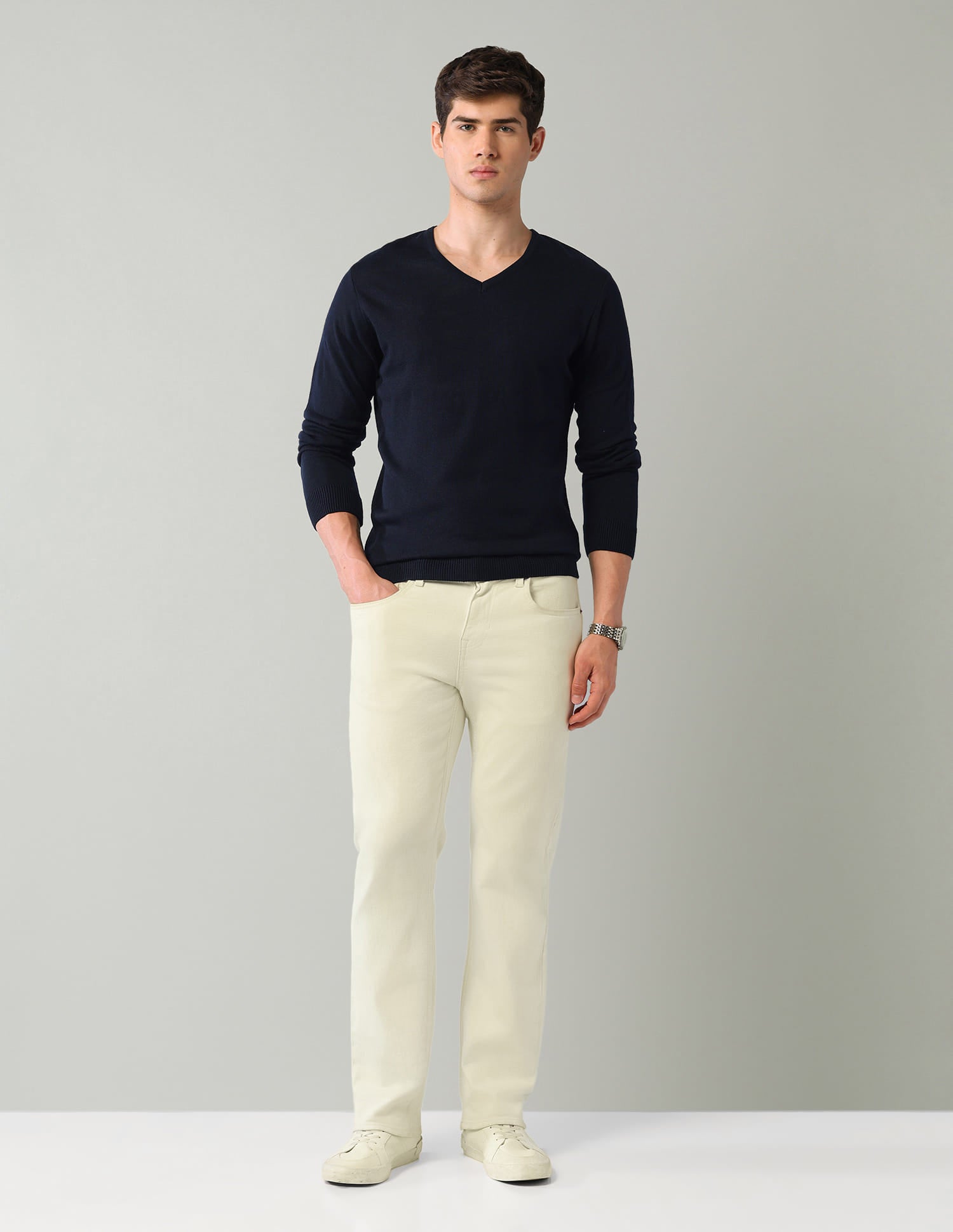 Solid Mens Sweater