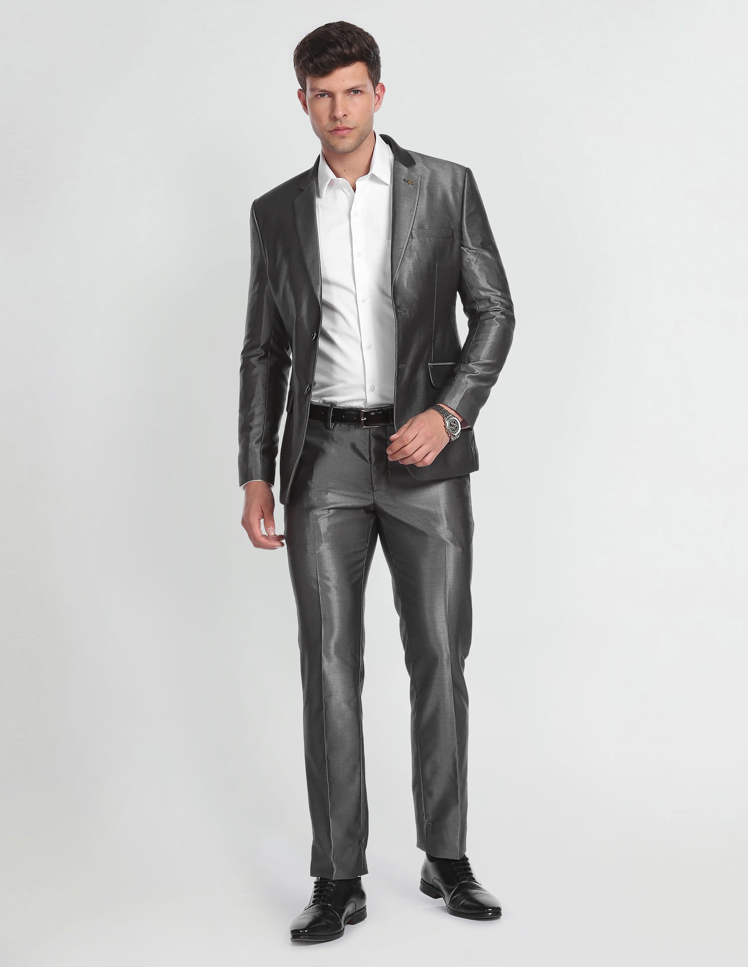 Single Breasted Oxford Two Piece Suit