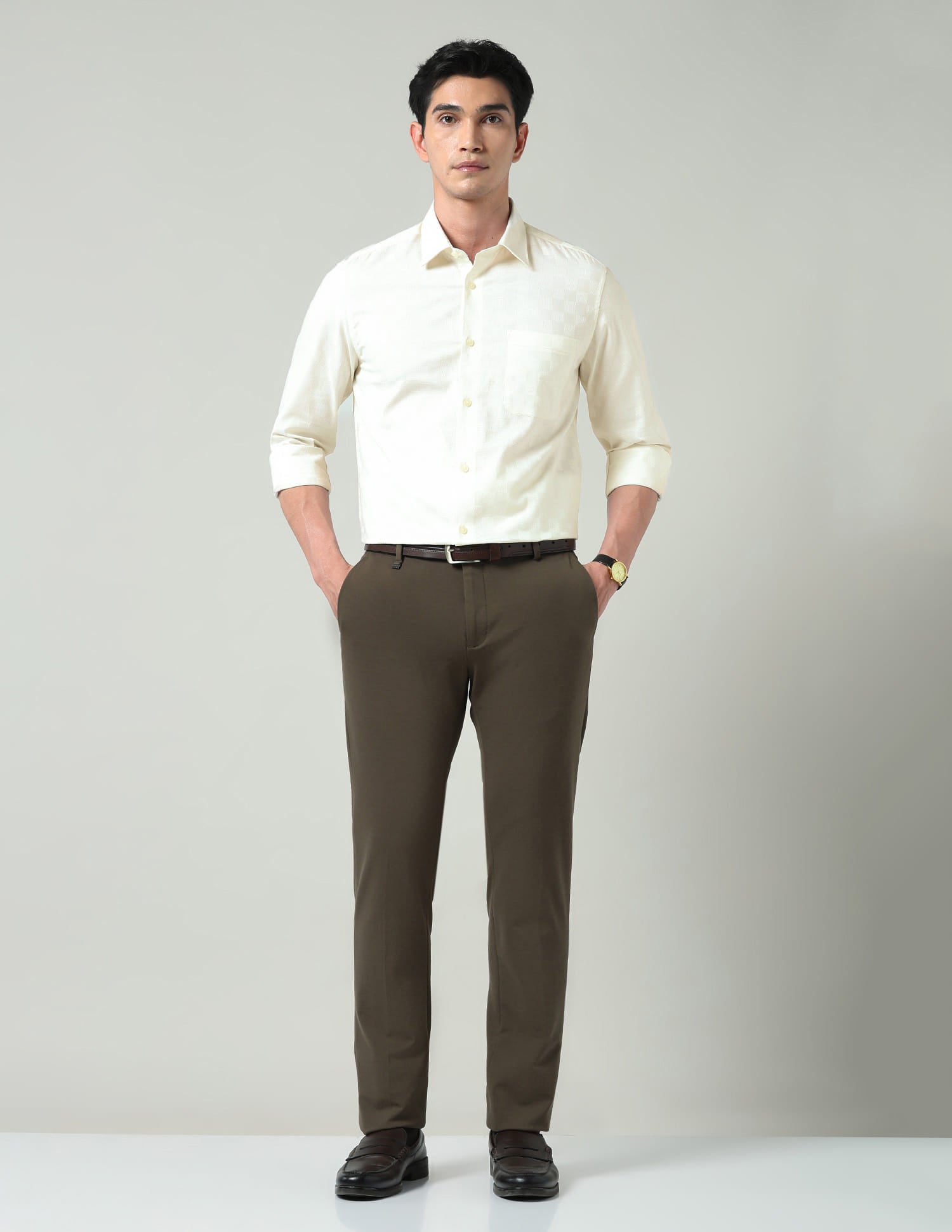 Geometric Dobby Regular Fit Shirt
