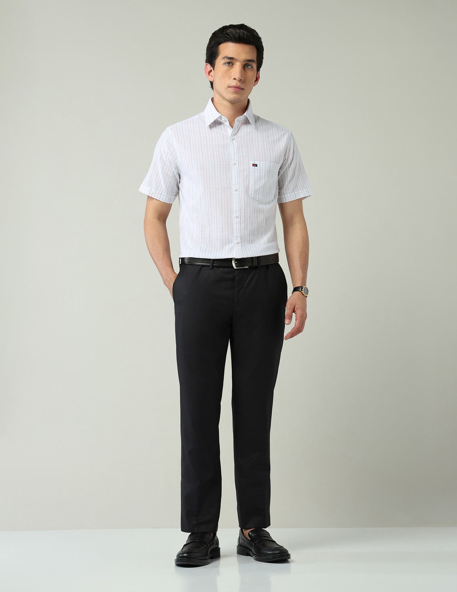 City Chronicles Modern Slim Fit Tartan Checked Shirt