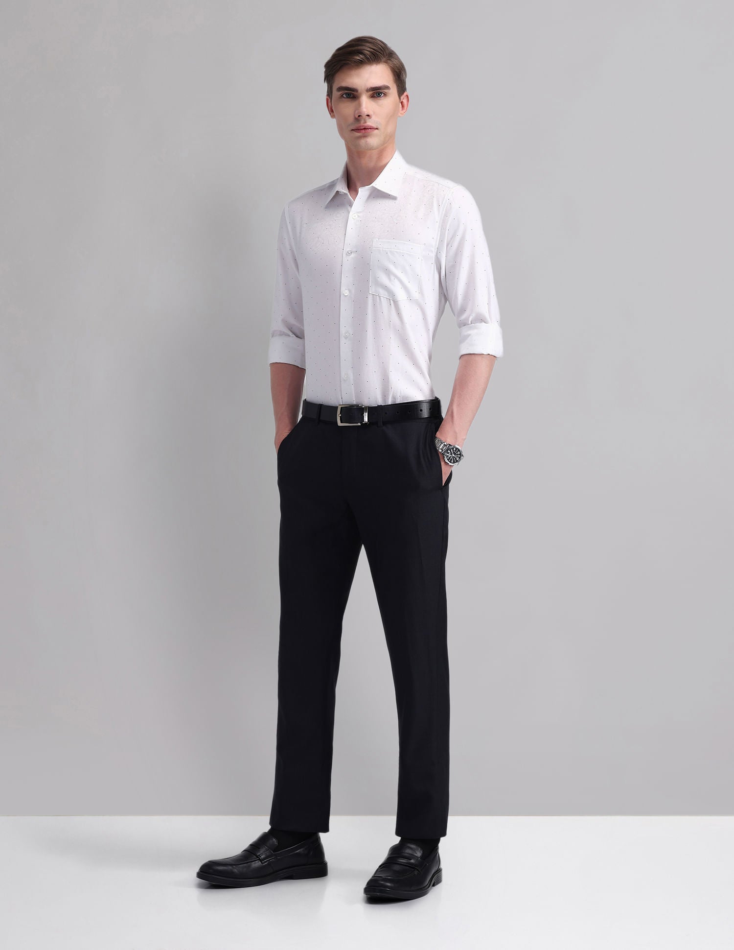 Gentleman Canvas Slim Fit Pure Cotton Shirt