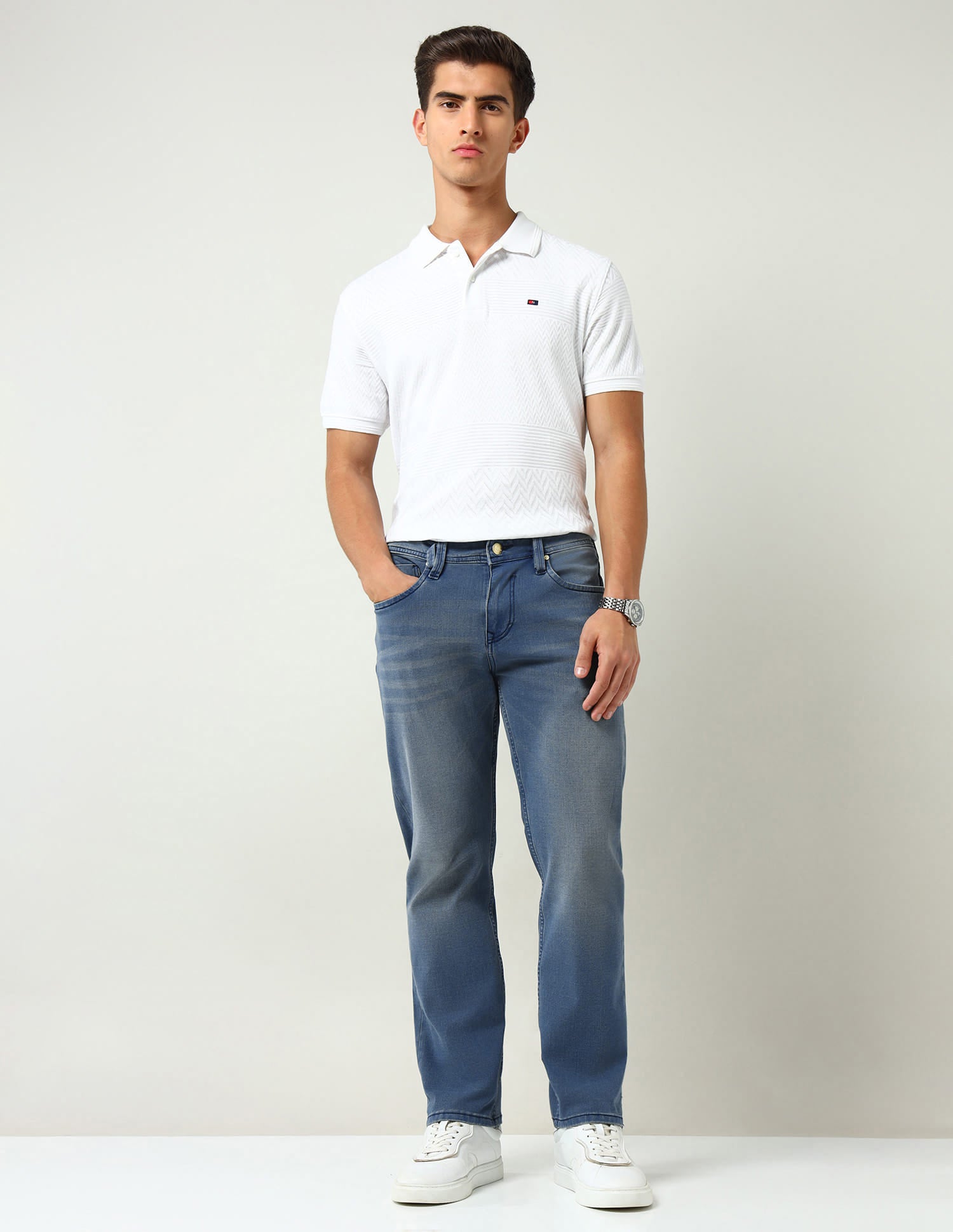 Mid Rise Comfort Slim Fit Jeans