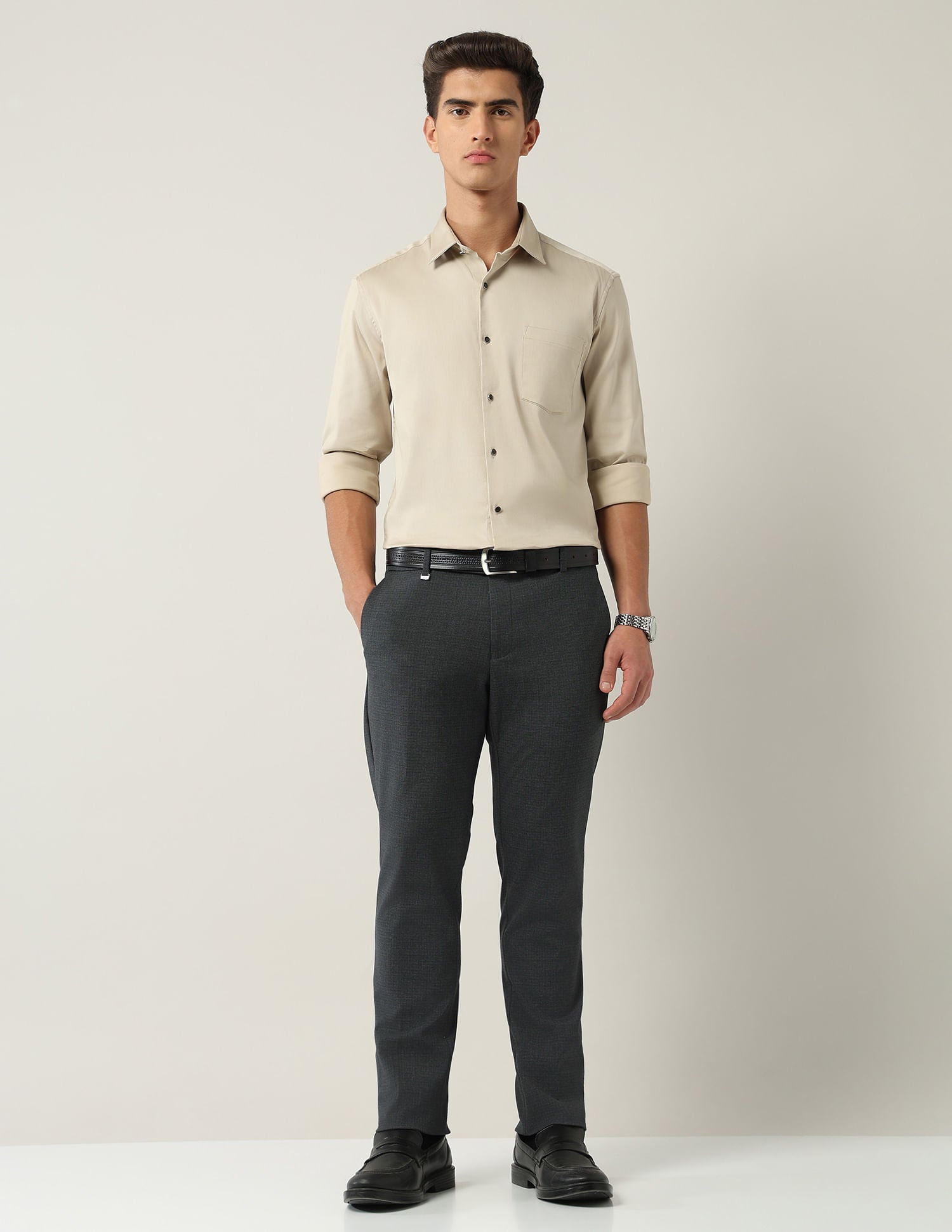 Classic Checked Regular Fit Trousers