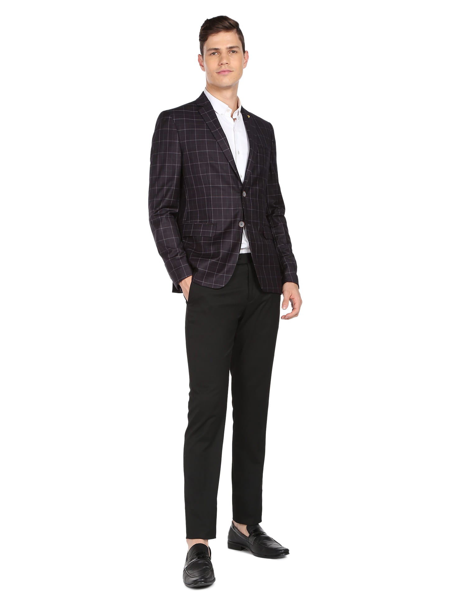 Tartan Check Twill Weave Blazer
