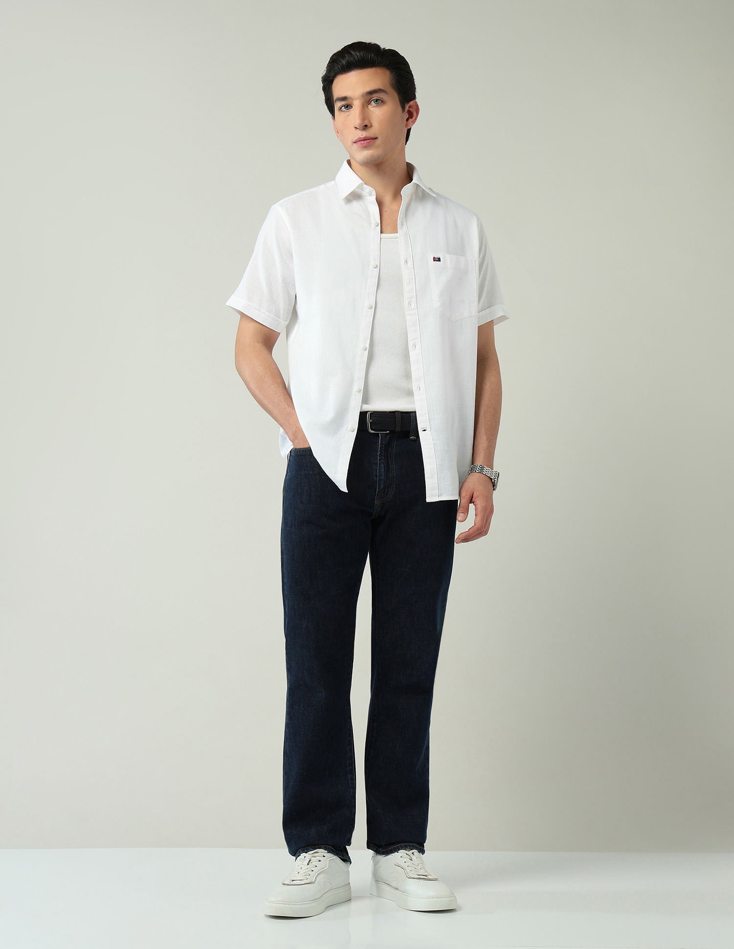City Chronicles Modern Slim Fit Tartan Checked Shirt