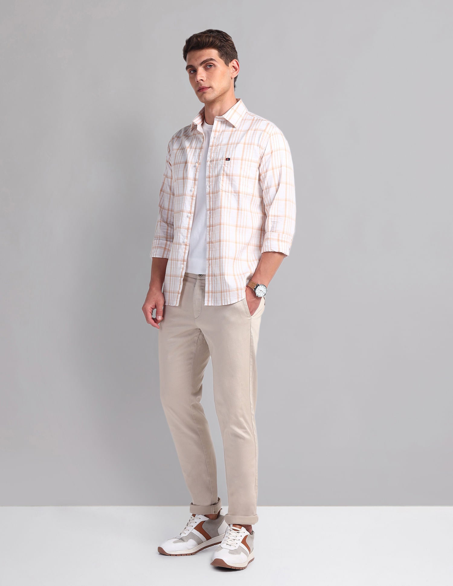 Playful Plaid Check Cotton Shirt