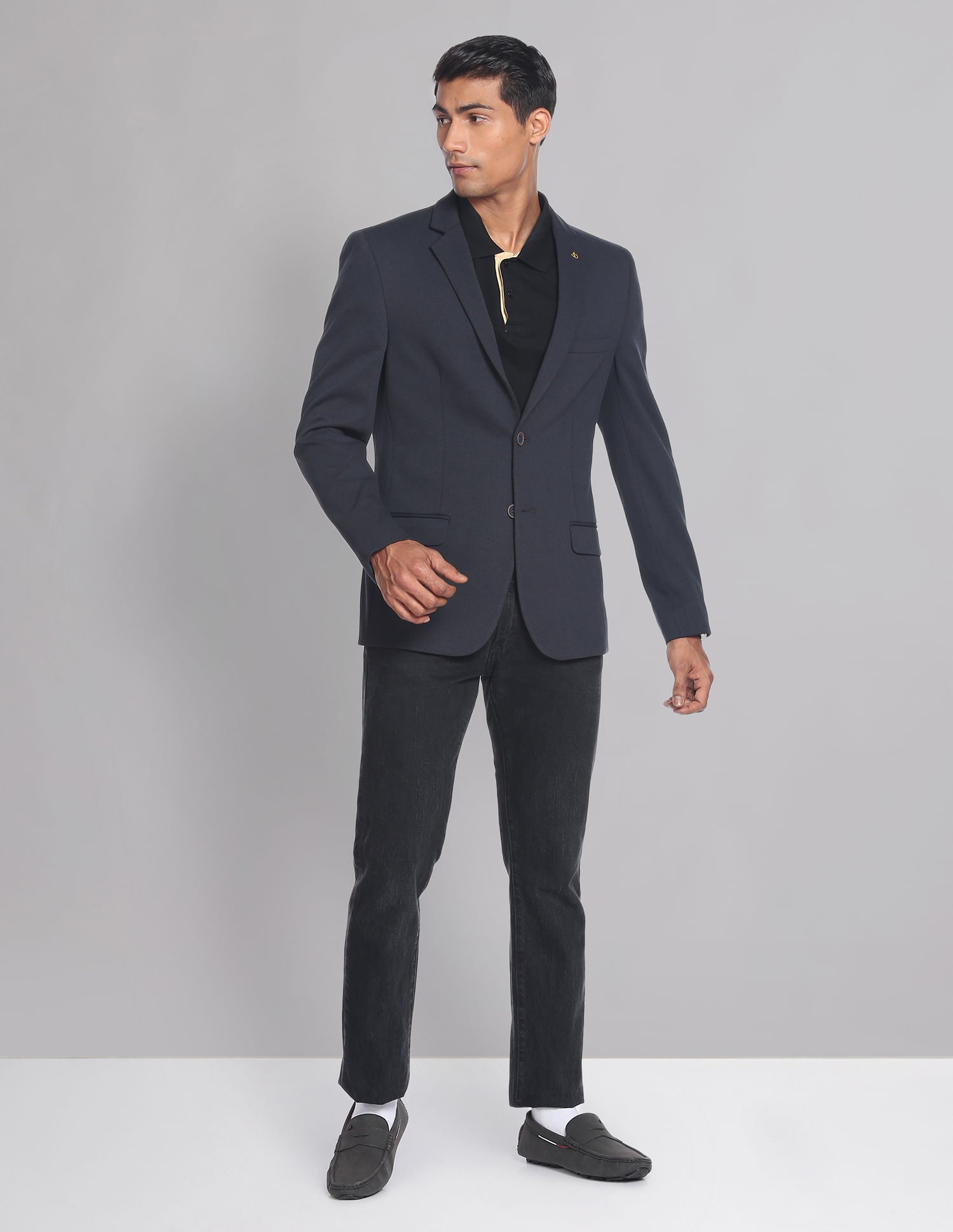 Power Edit Textured Slim Fit Blazer