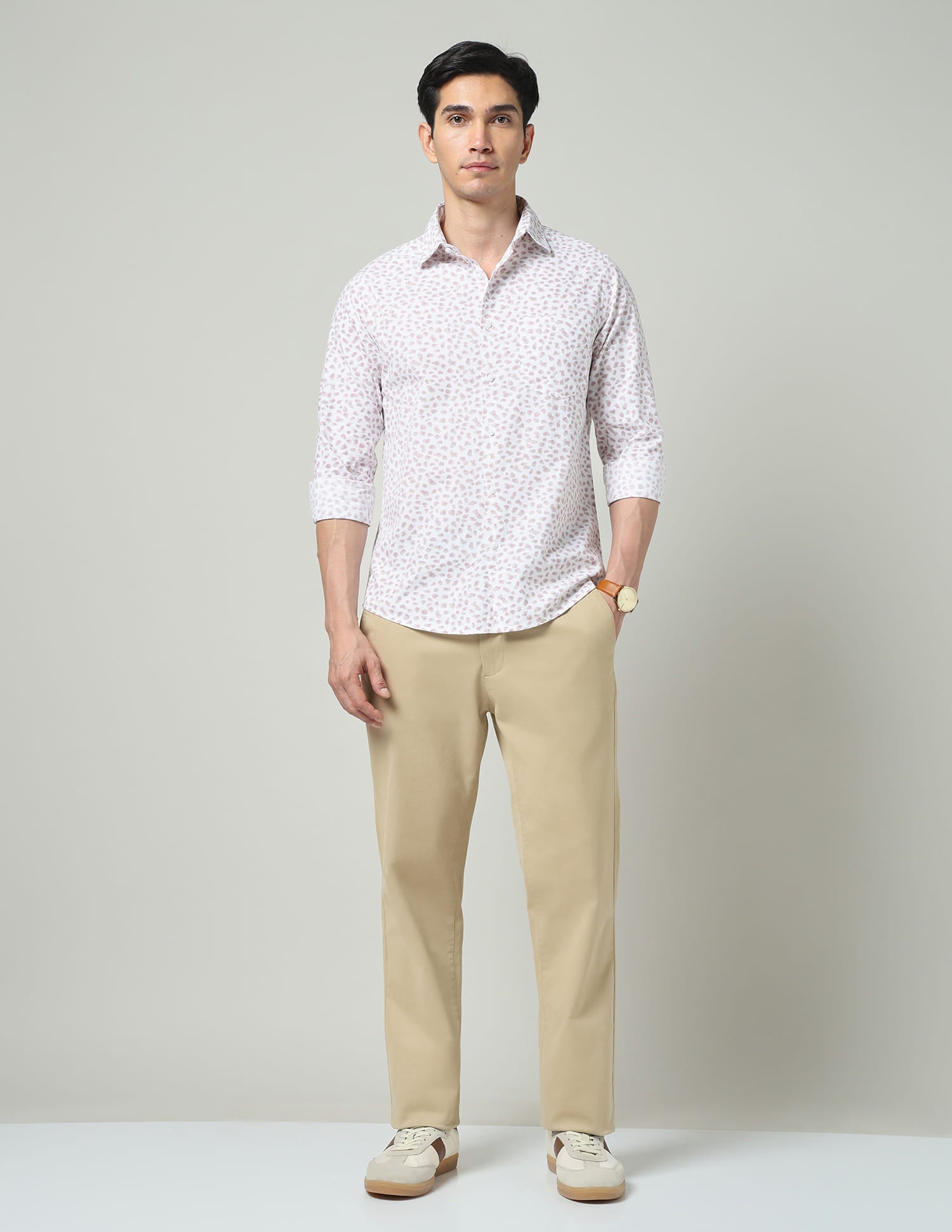 Abstract Art-Inspired Printed Shirt