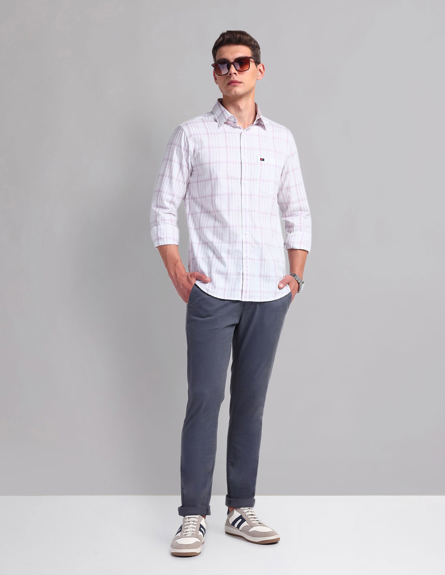 Playful Plaid Check Cotton Shirt