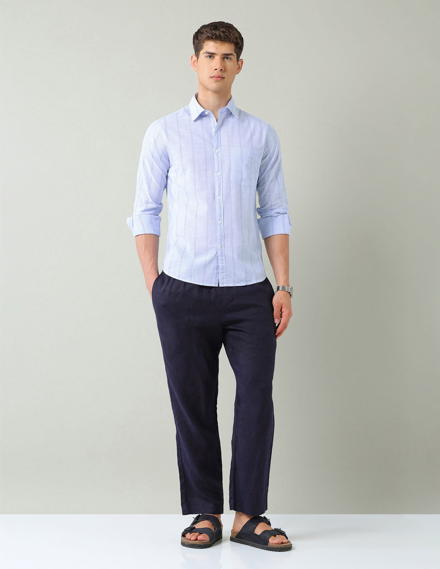 Vertical Striped Regular Fit Shirt 5