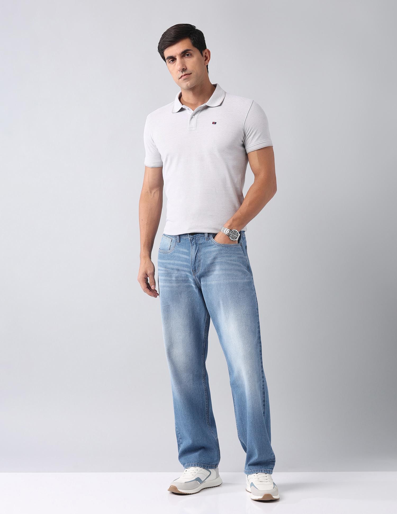 Bloom Baggy Fit Mid Rise Jeans