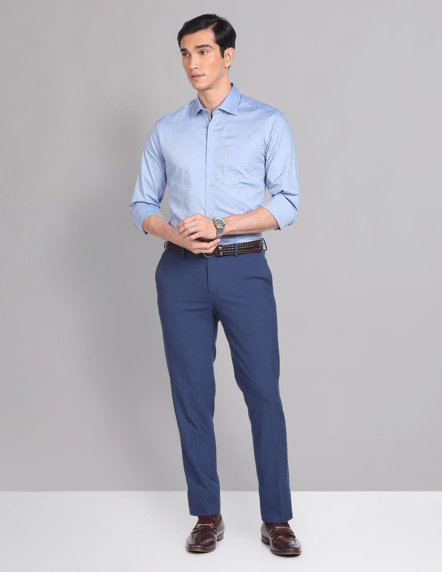 On Duty Oxford Solid Formal Shirt