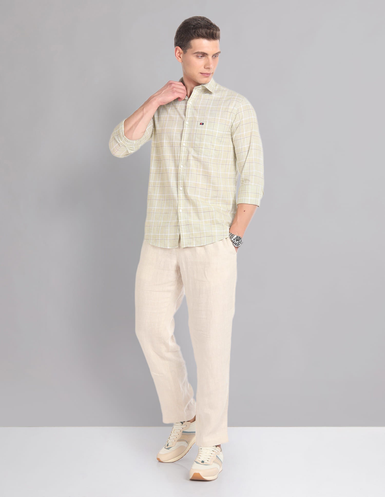 Tartan Check Pure Cotton Summer Shirt