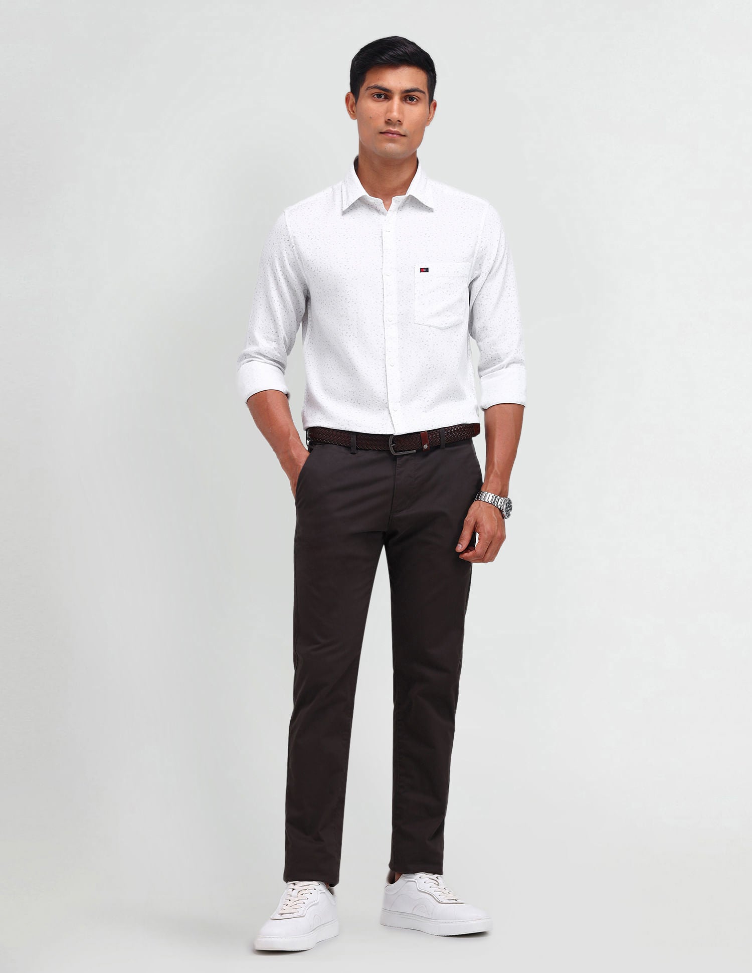 Closet Heritage Abstract Print Slim Fit Shirt