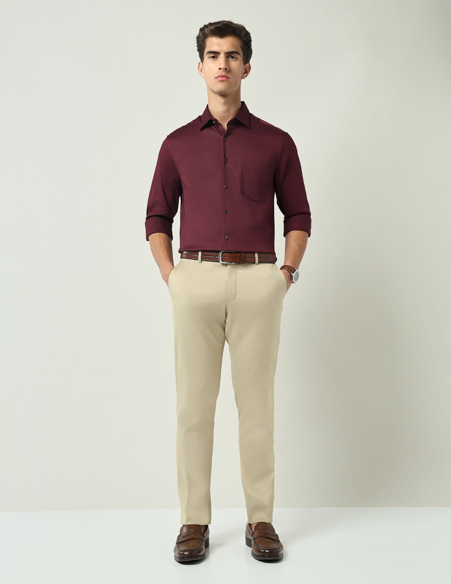 Everyday Essential Solid Slim Fit Shirt