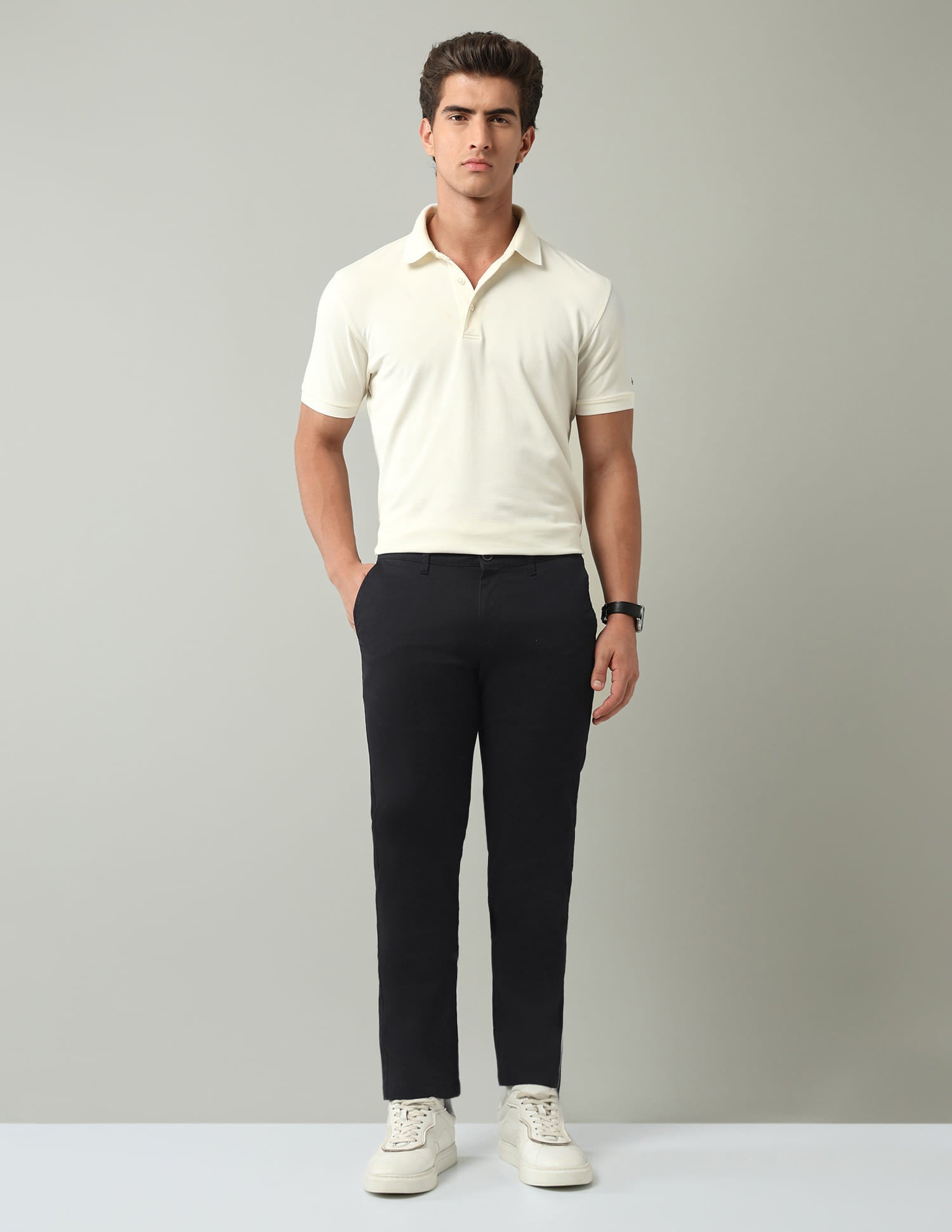 Mid-Rise Modern Slim Fit Twill Chino