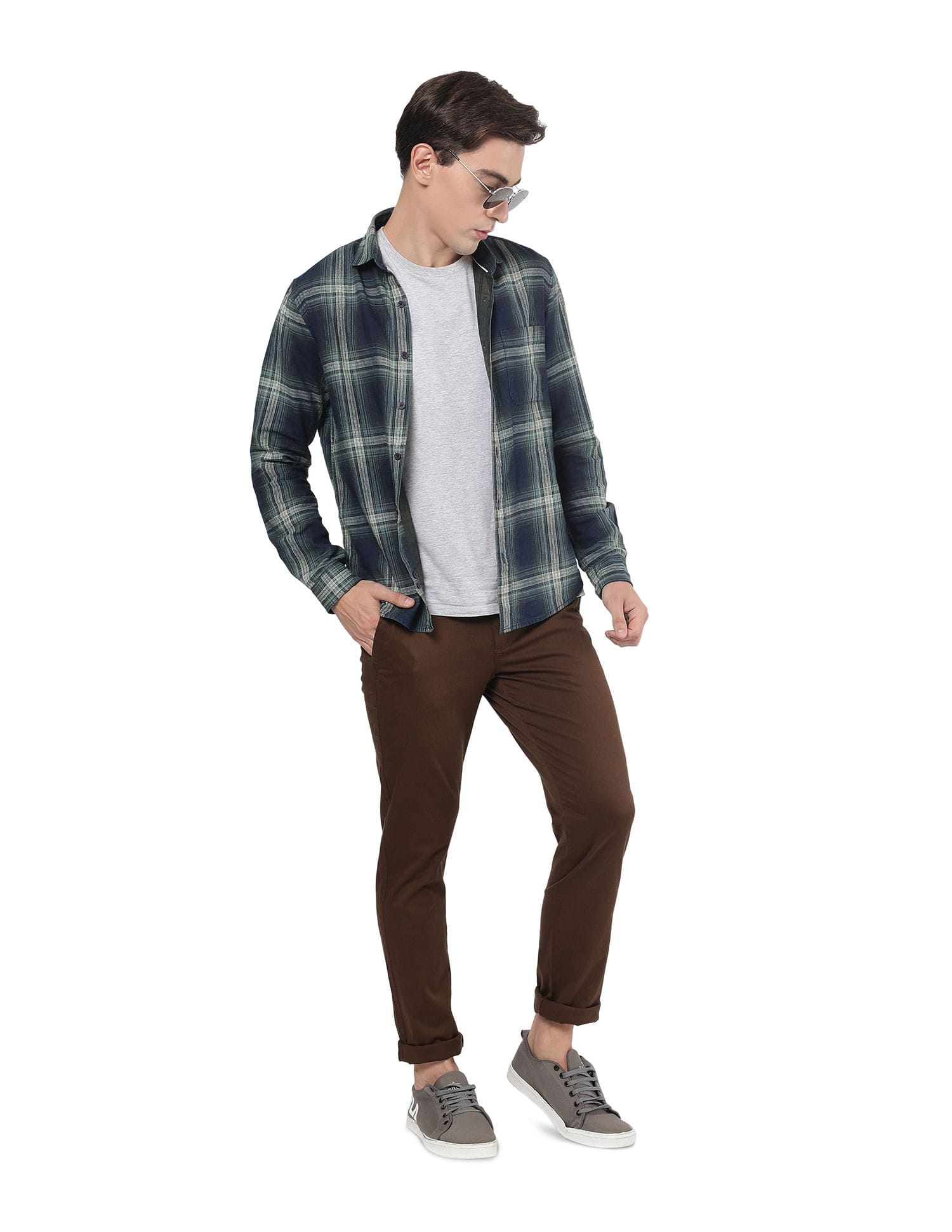 Modern Slim Fit Flat Front Chinos
