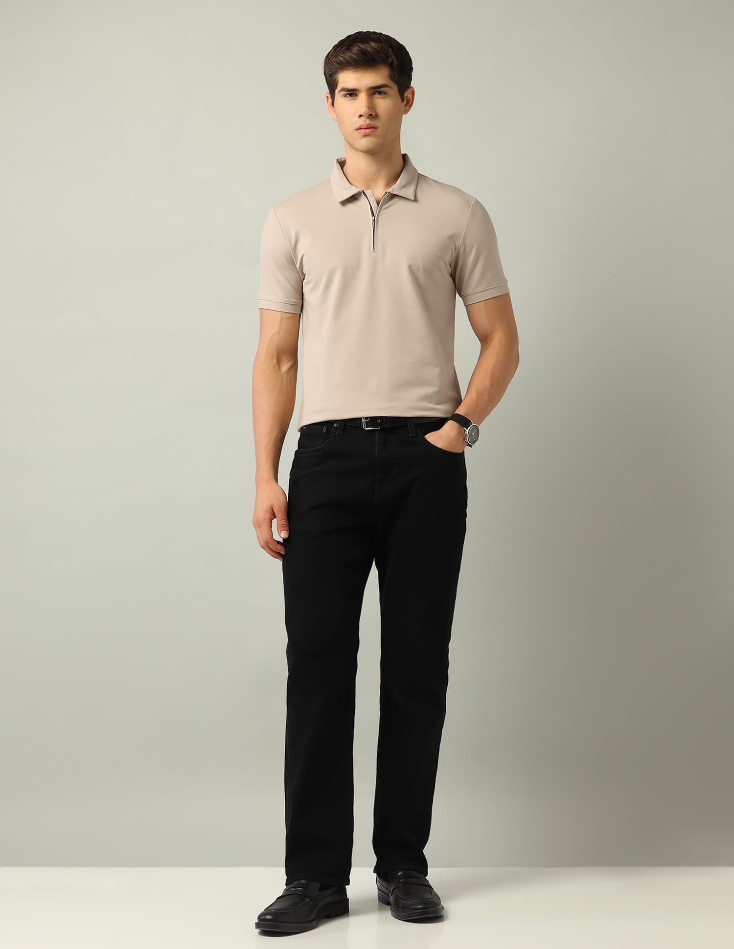 Solid Modern Slim Fit Polo Shirt