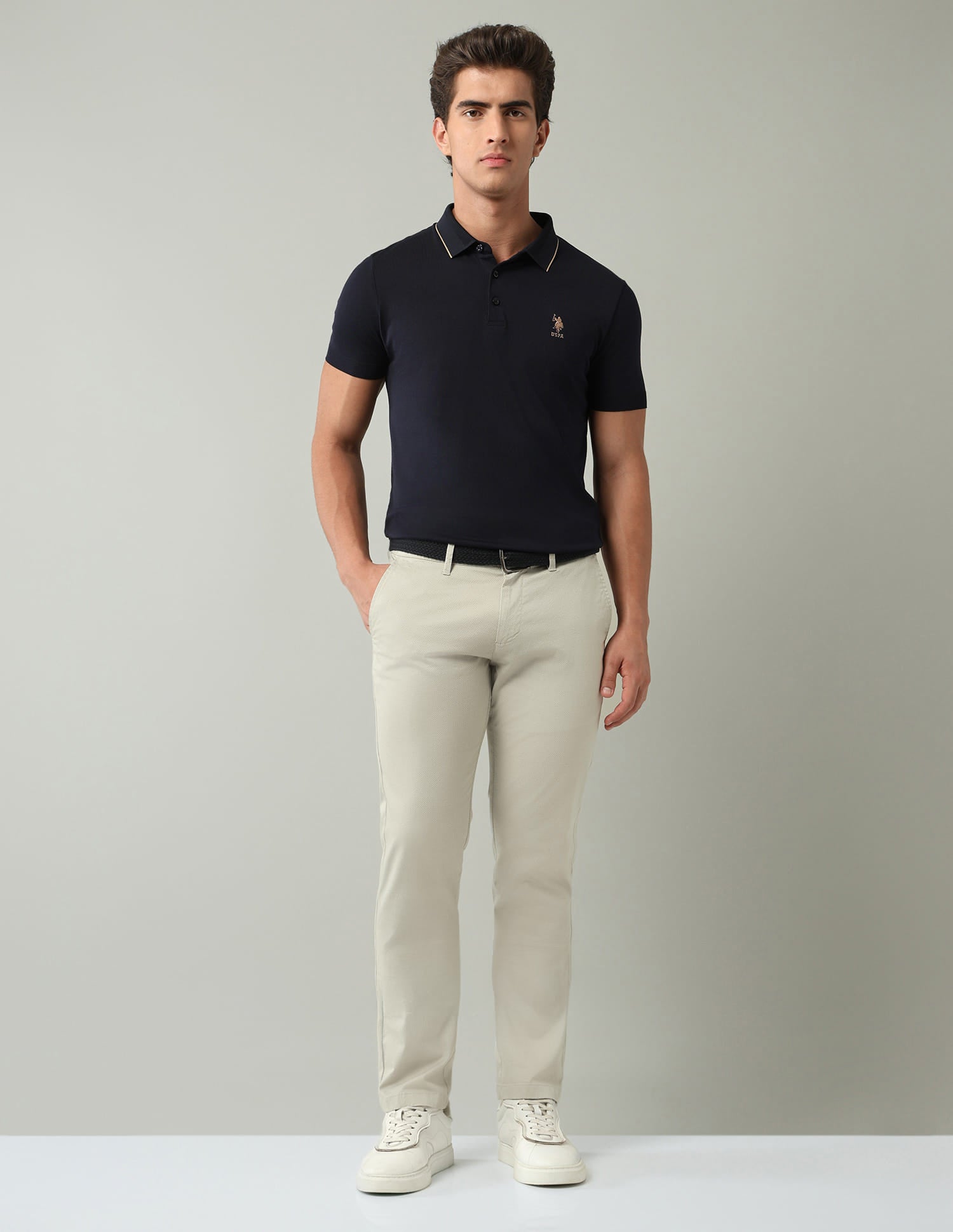Mid-Rise Modern Slim Fit Twill Chino