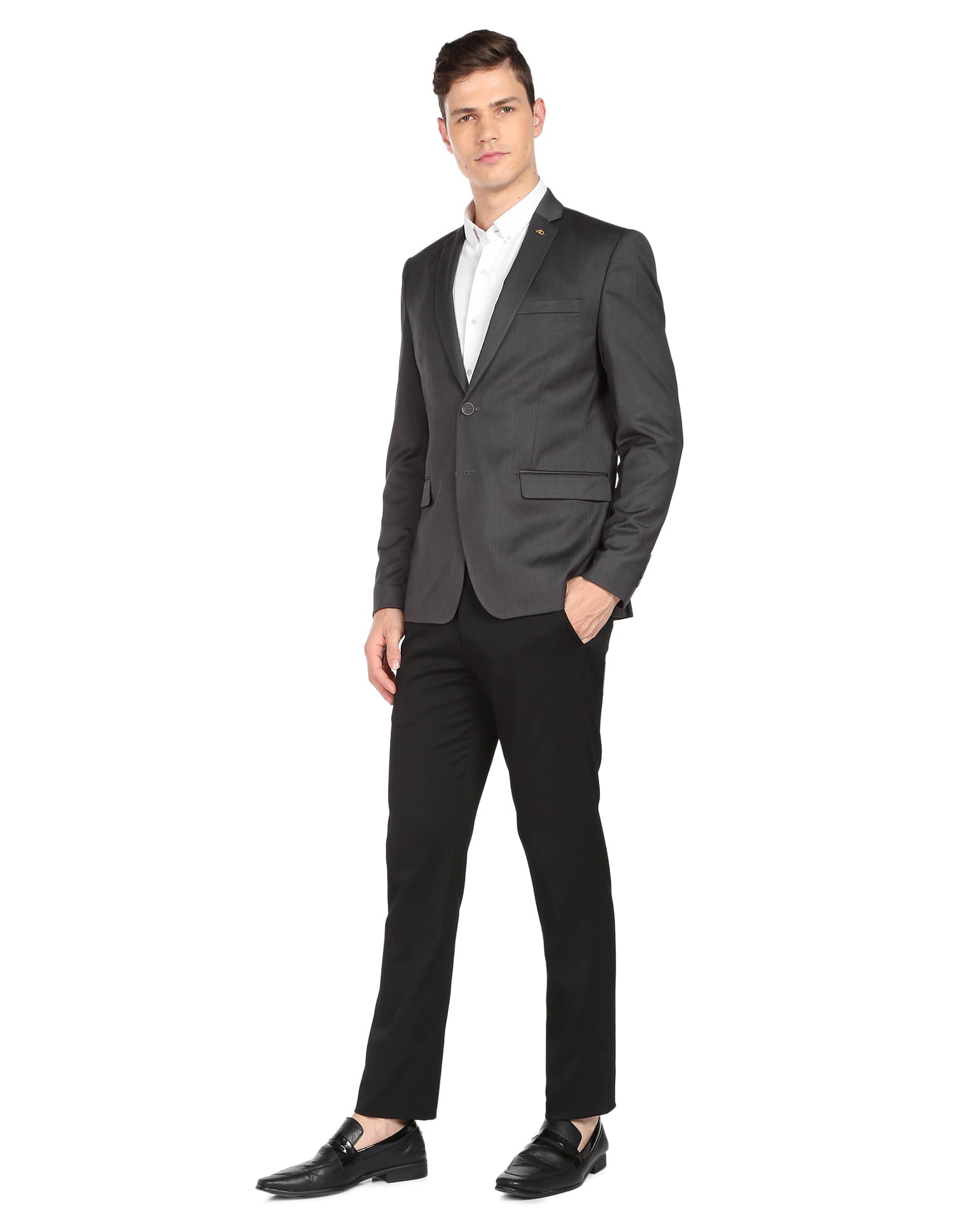 Solid Twill Weave Blazer