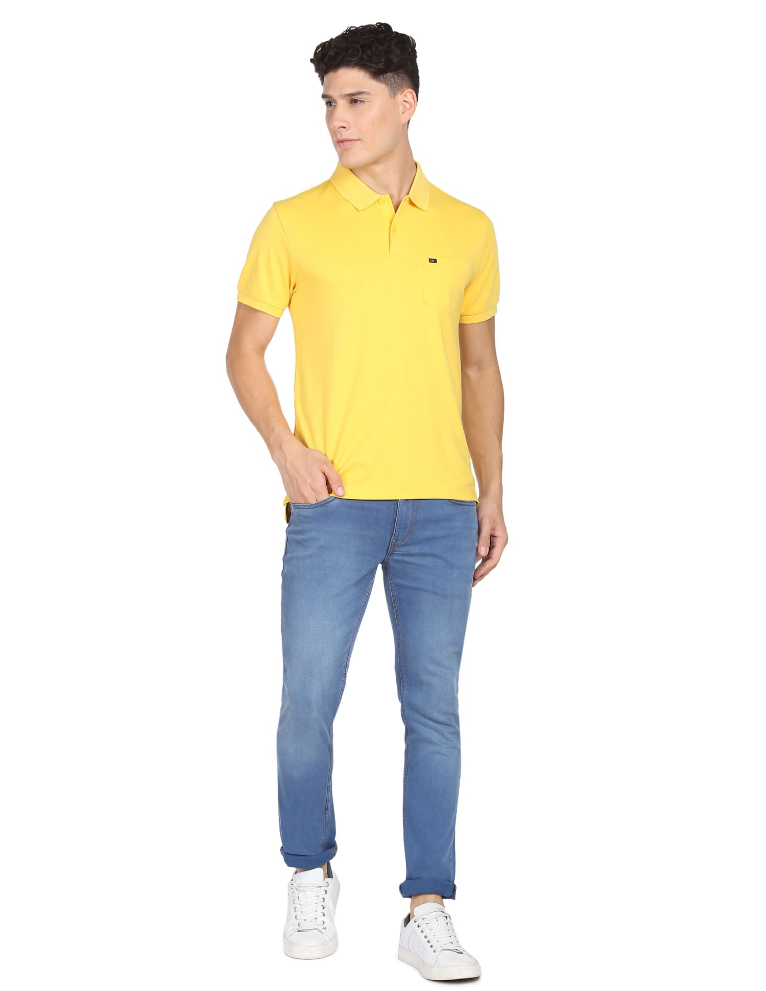 Style Flex Chest Pocket Easy Polo Shirt
