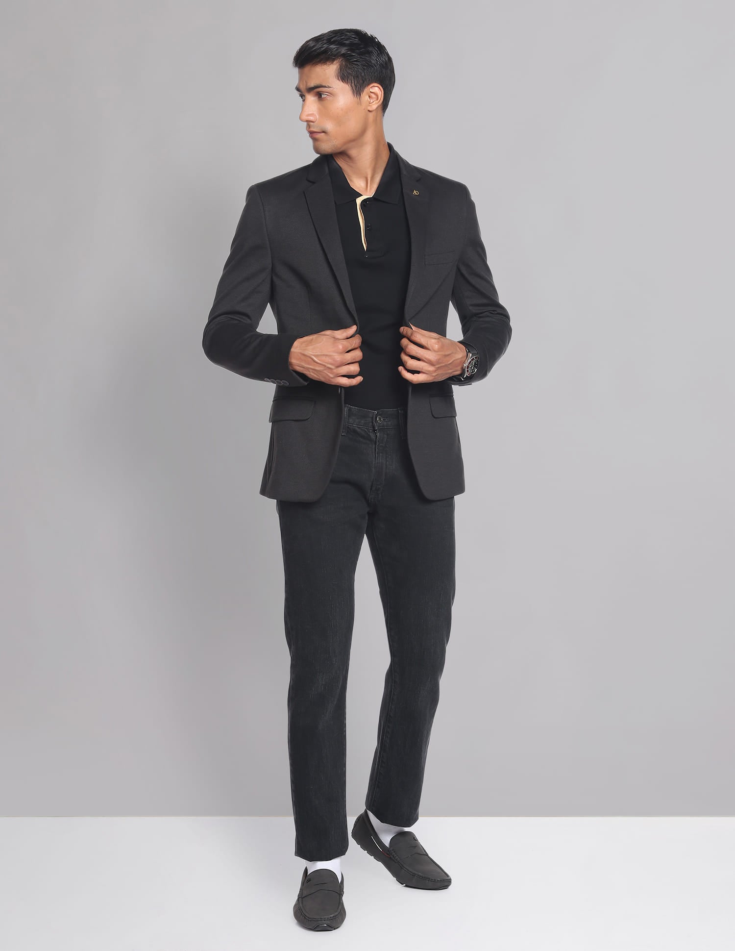Slim Fit Patterned Blazer