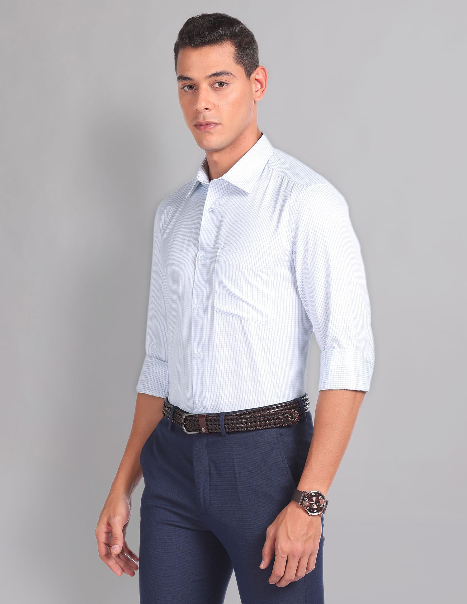 Micro Check Sartorial Formal Shirt