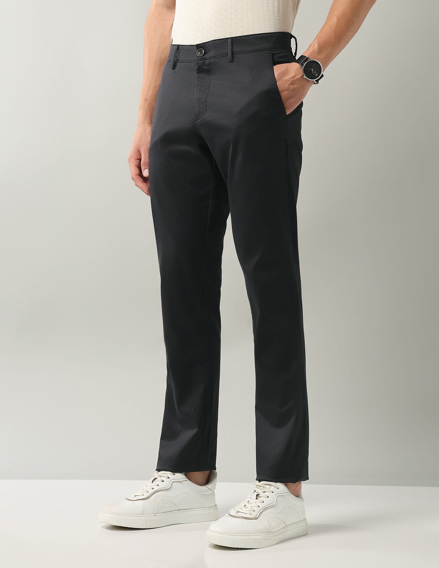City Cut Modern Slim Fit Textured Chinos