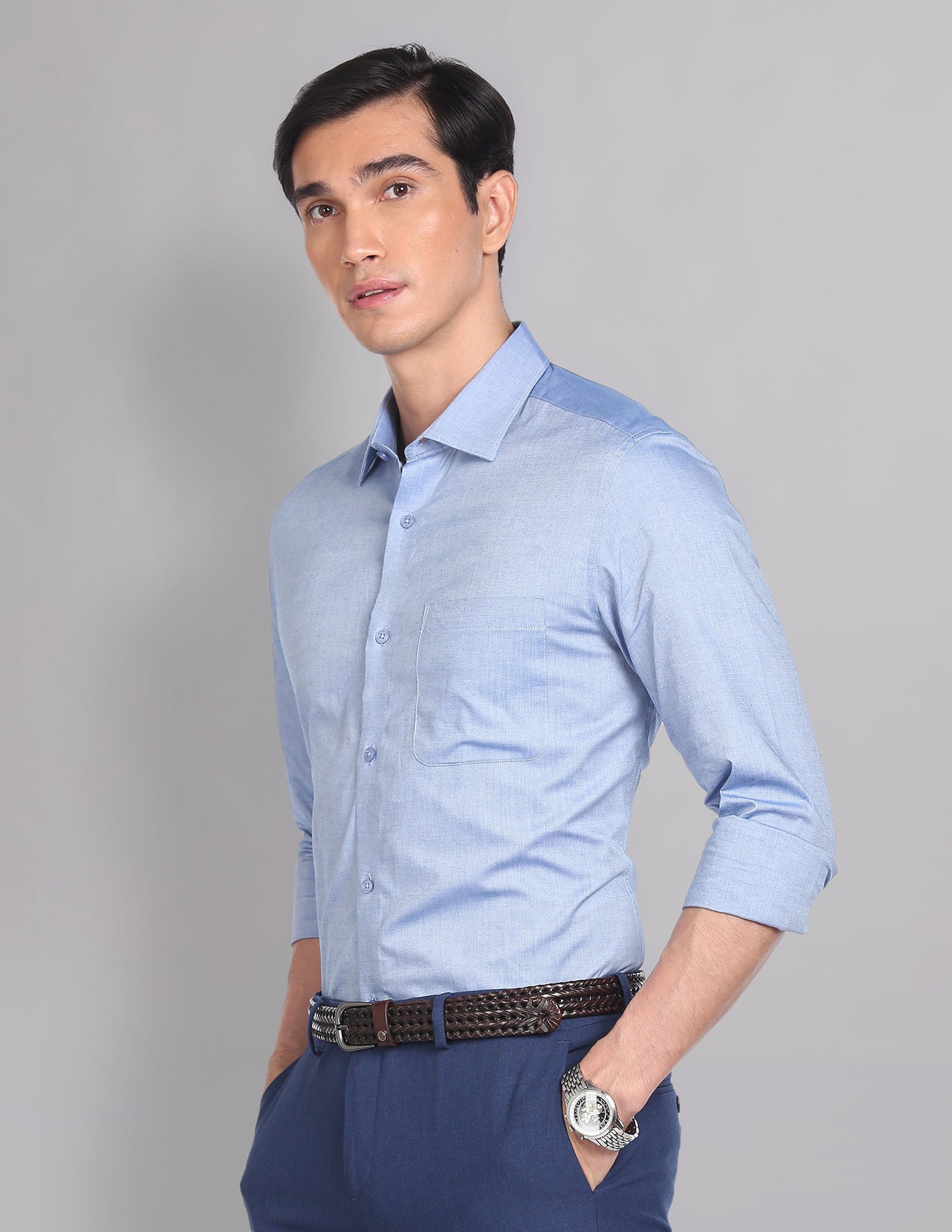 On Duty Oxford Solid Formal Shirt