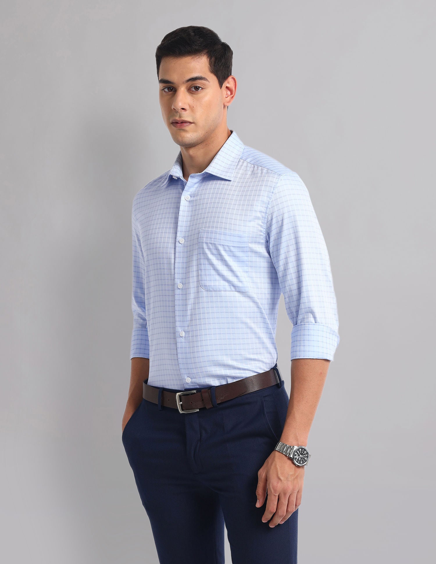 Everyday Staple Graph Check Cotton Shirt