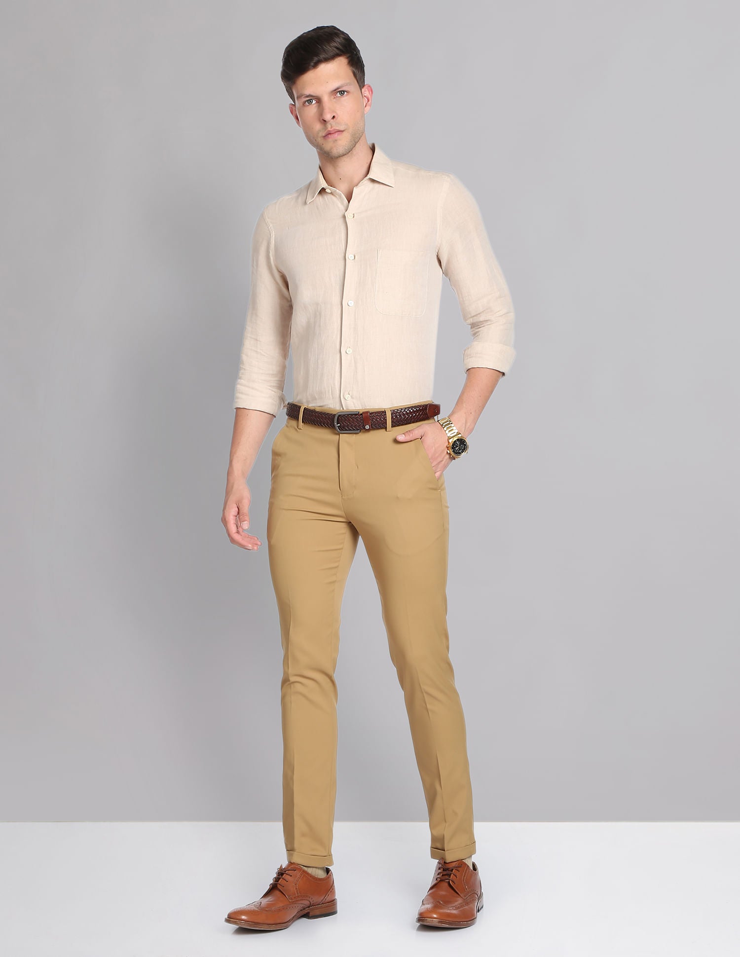 Boardroom Ready Super Slim Fit Young Formal Trousers