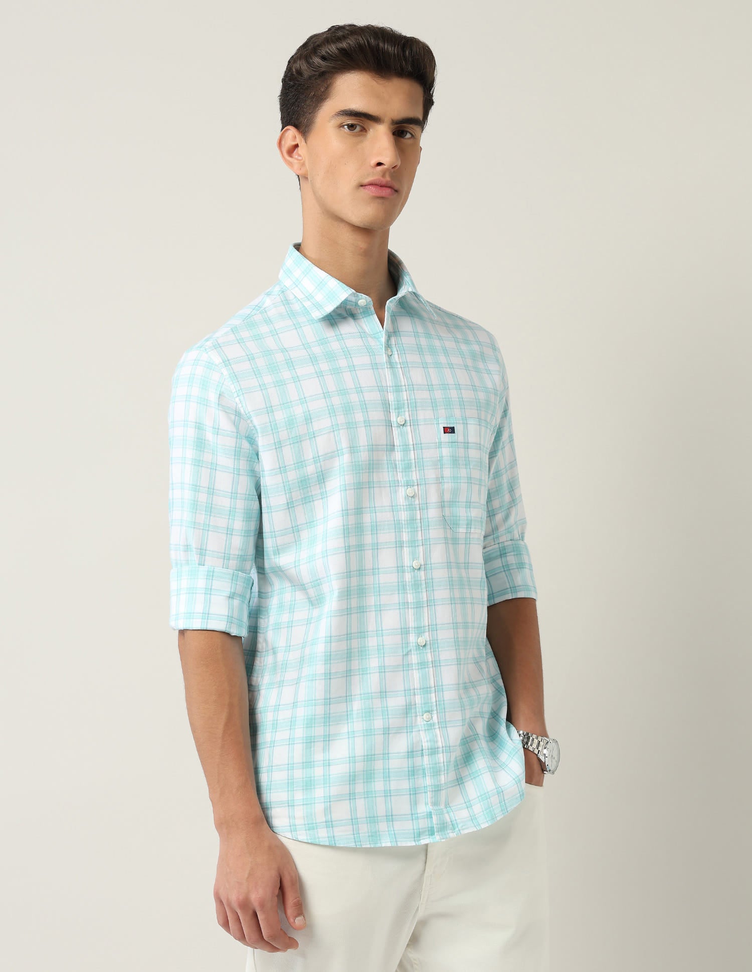 Modern Slim Fit Tartan Checked Shirt