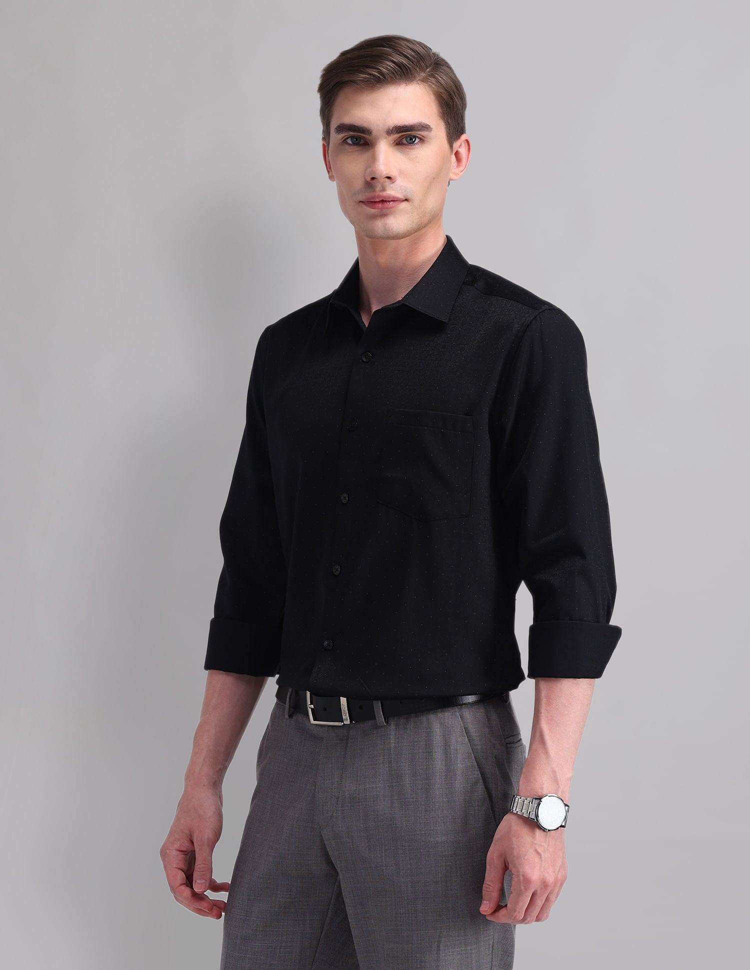 Gentleman Canvas Slim Fit Pure Cotton Shirt