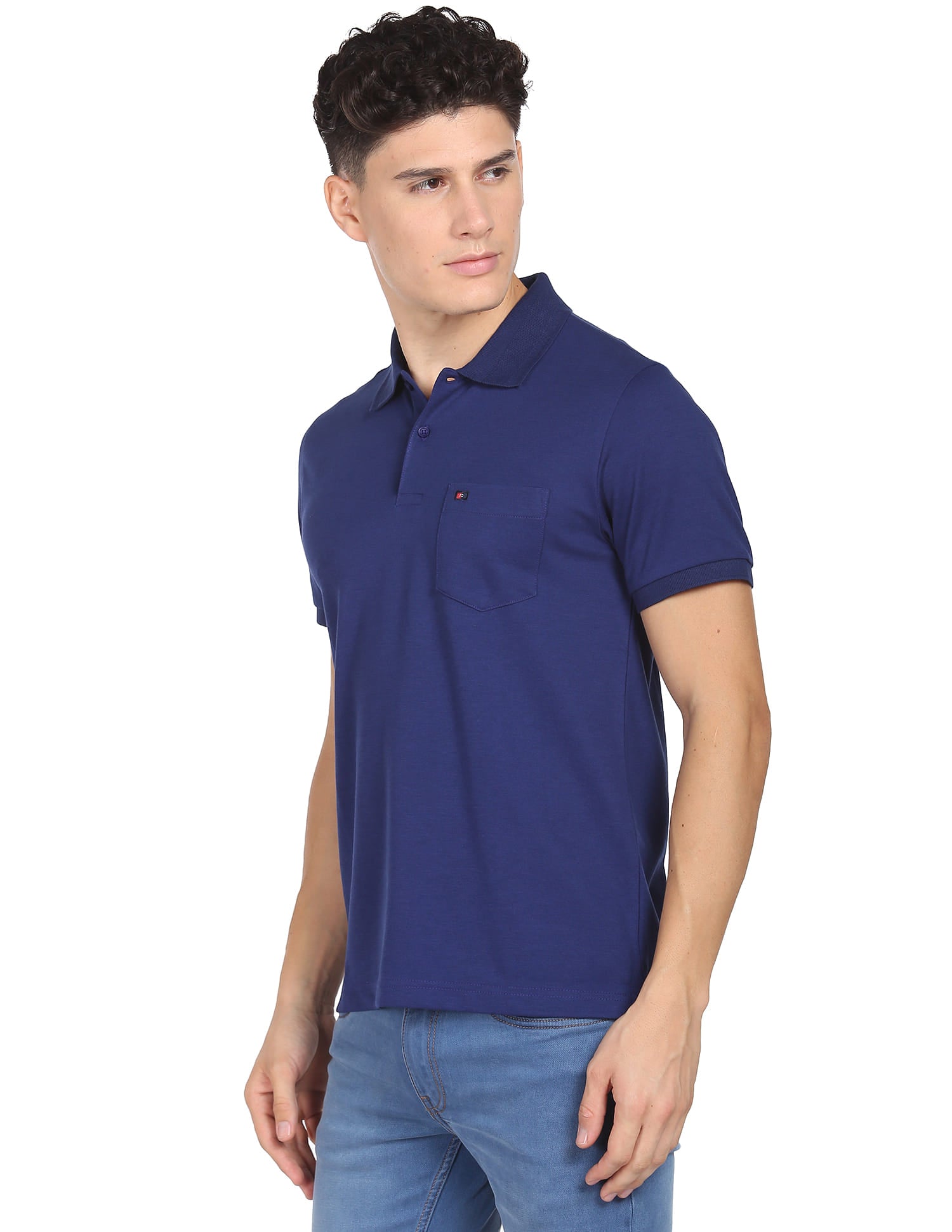 Style Flex Chest Pocket Easy Polo Shirt