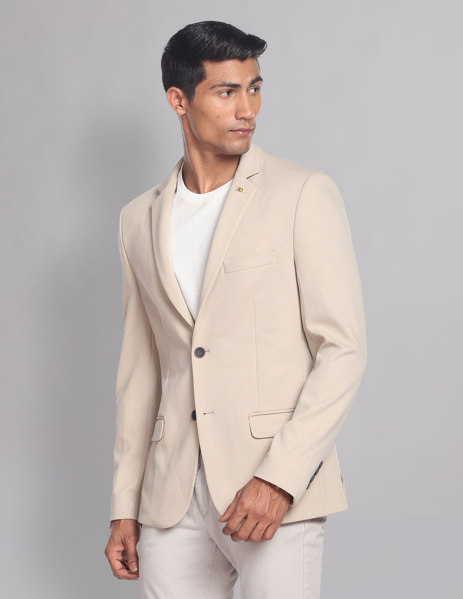 Power Edit Textured Slim Fit Blazer