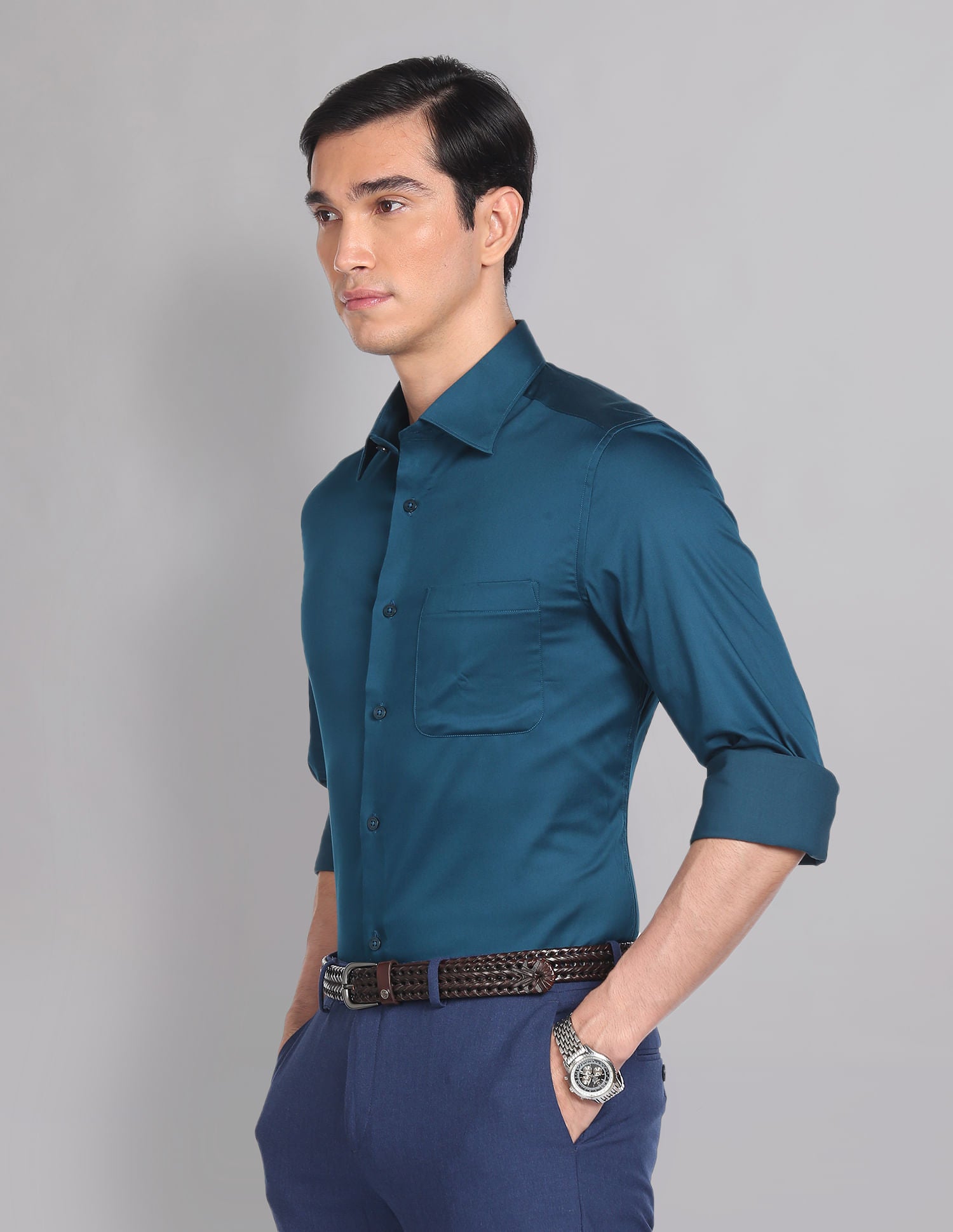 Classic Regular Fit Solid Formal Shirt