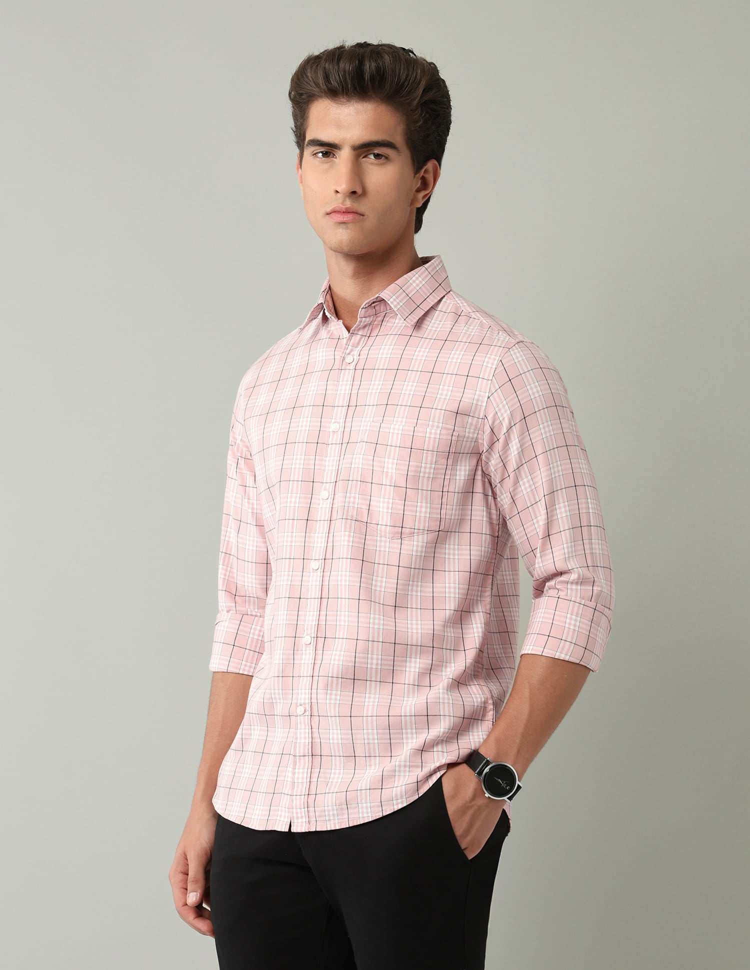 Plaid Checked Modern Slim Fit Shirt