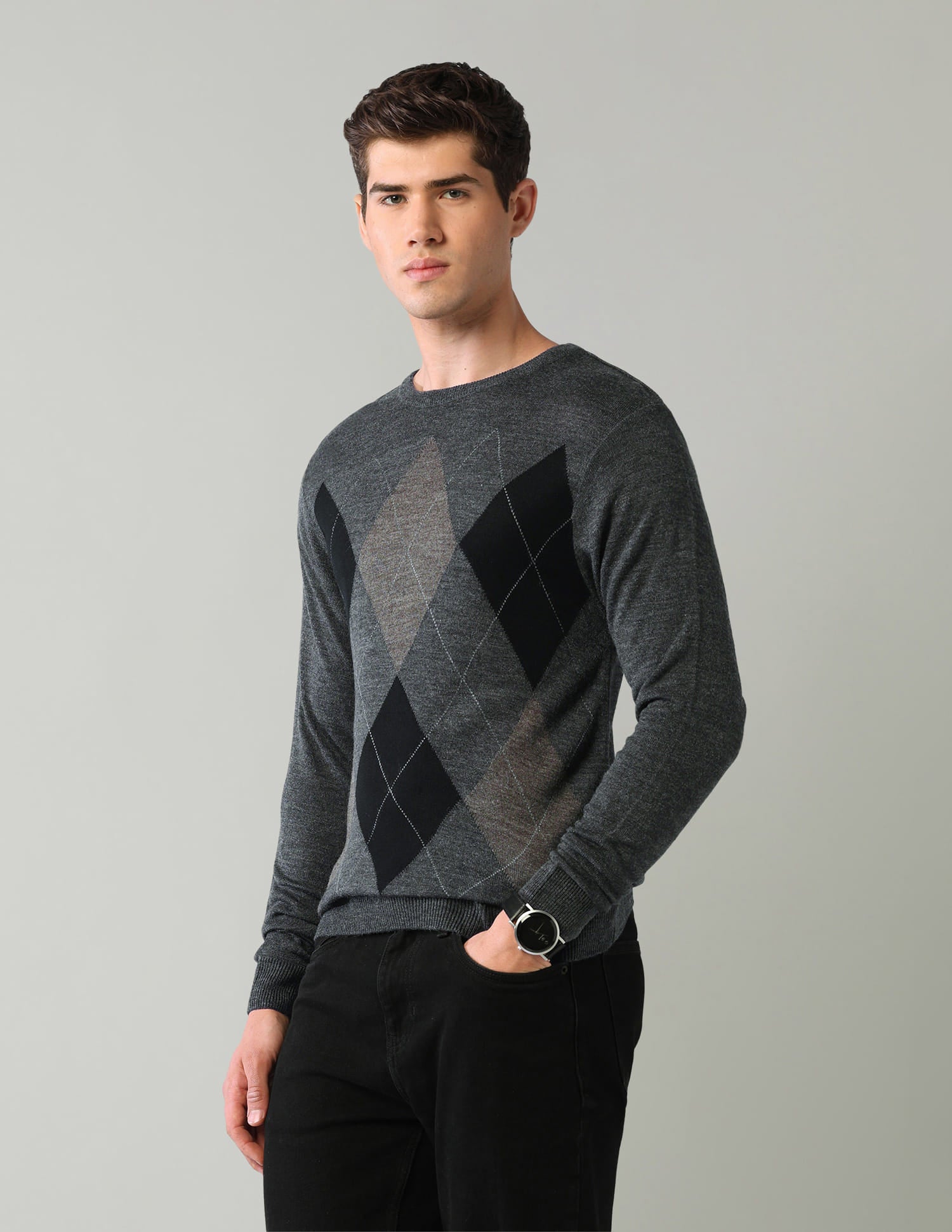 Geometric Mens Sweater