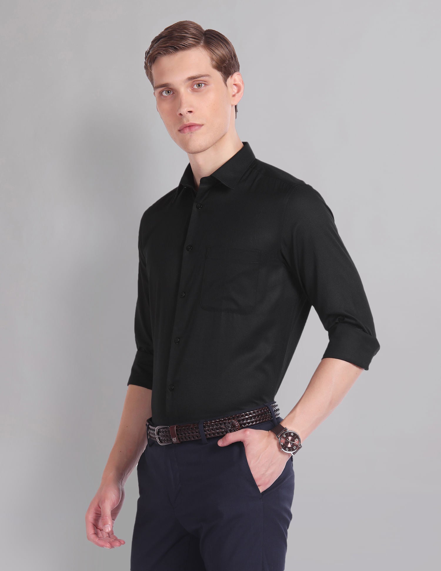 Contemporary Luxe Sartorial Dobby Shirt