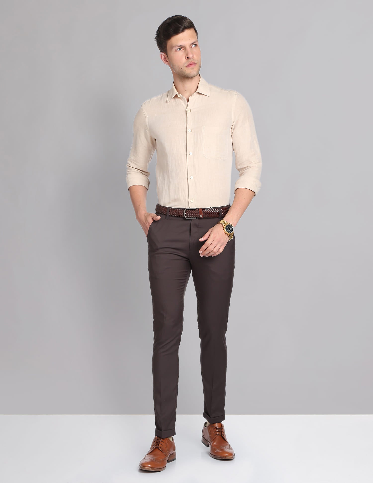 Brown Mens Trousers