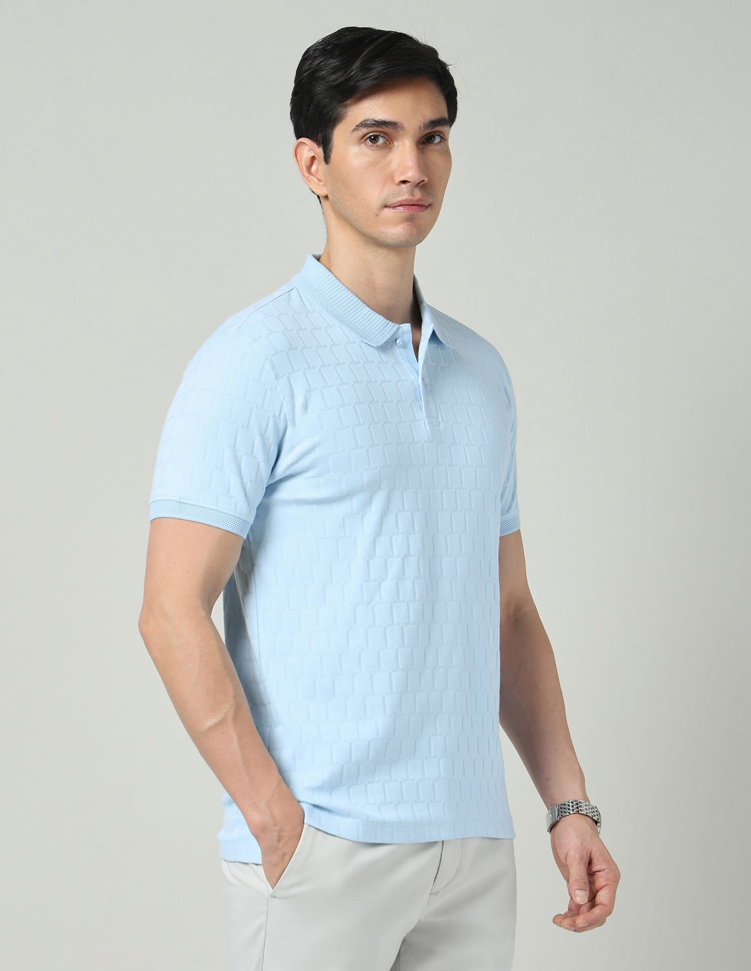 City Drift Textured Slim Fit Polo Shirt