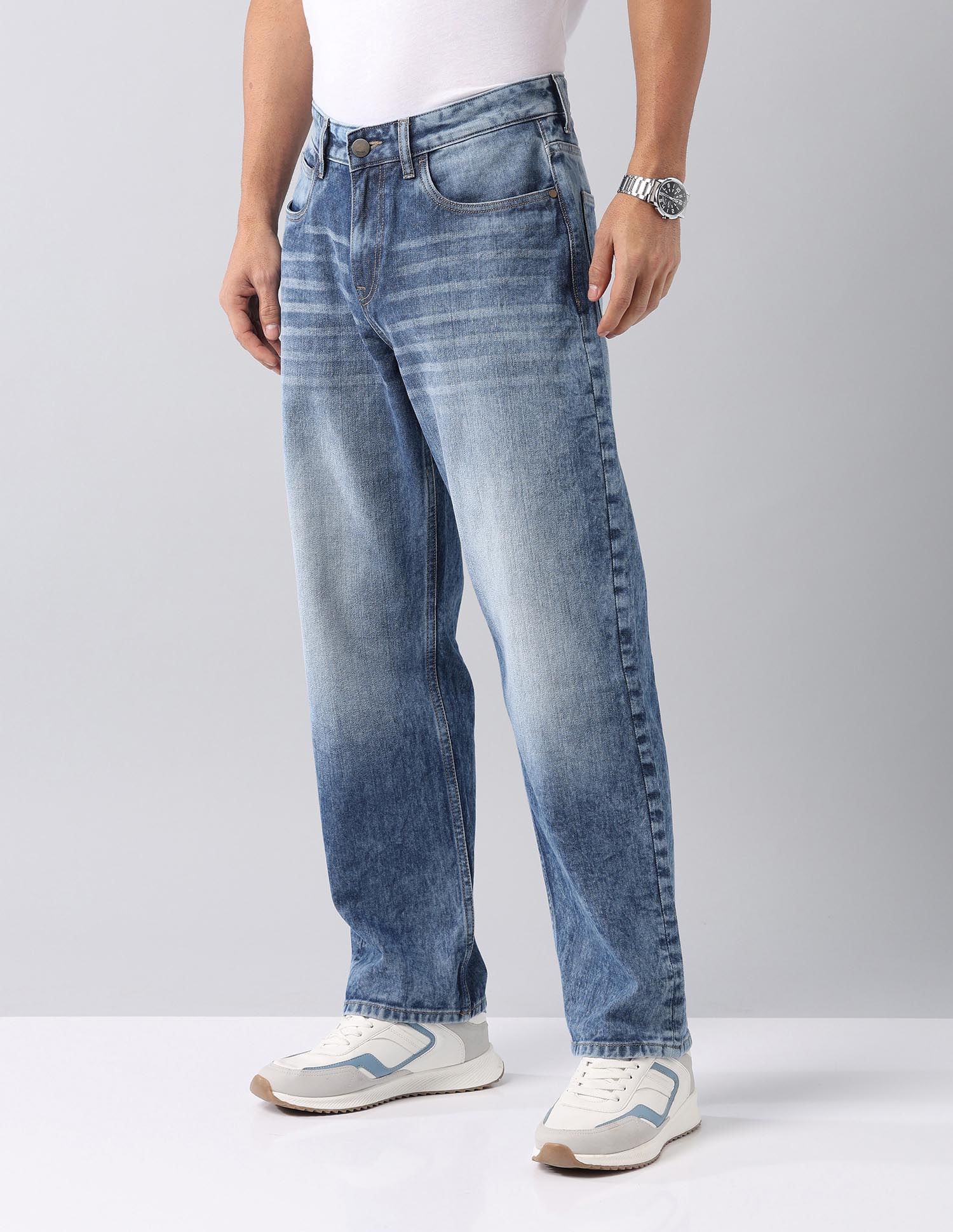 Bloom Baggy Fit Mid Rise Jeans