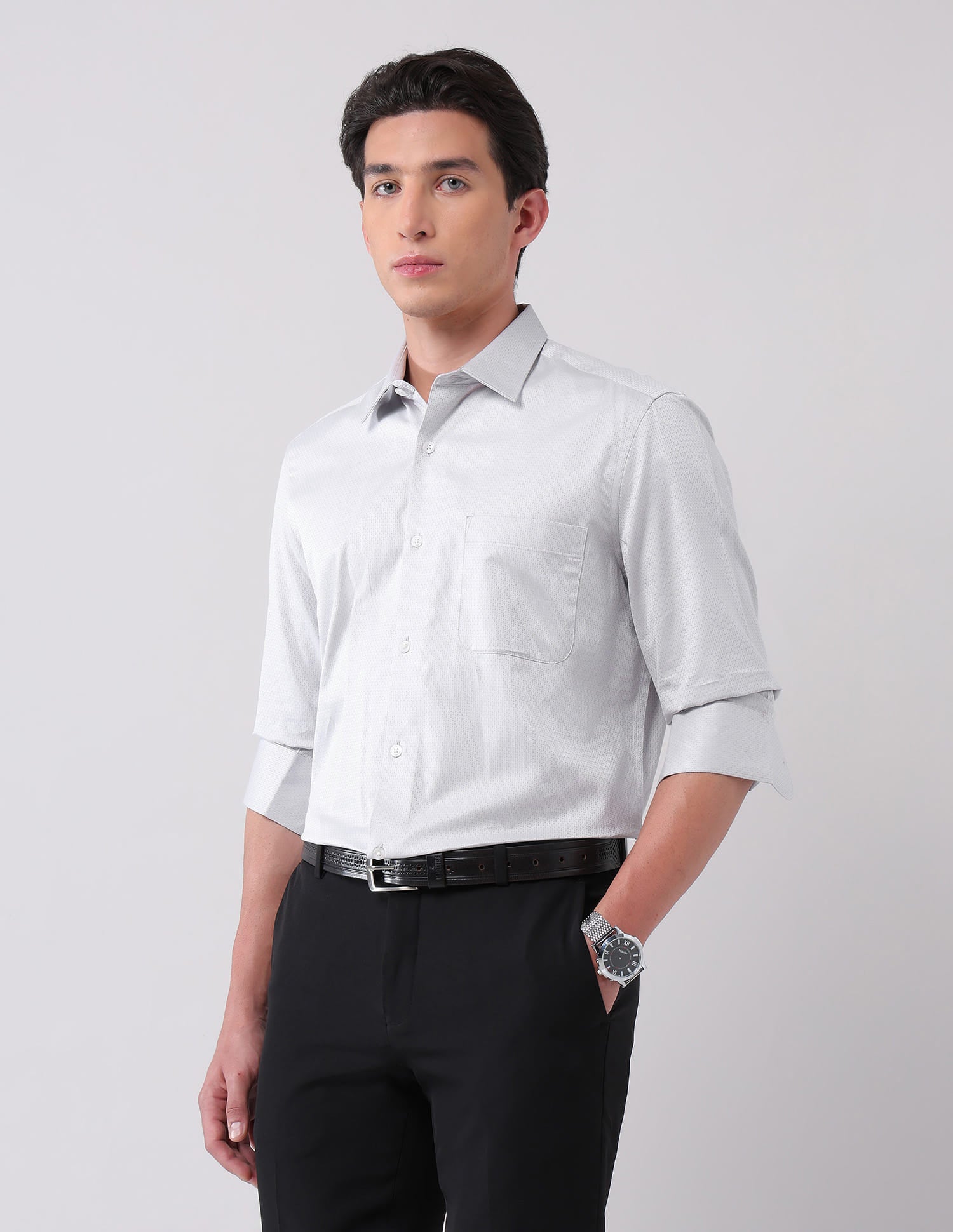 Style-Draped Regular Fit Abstract Printed Shirt