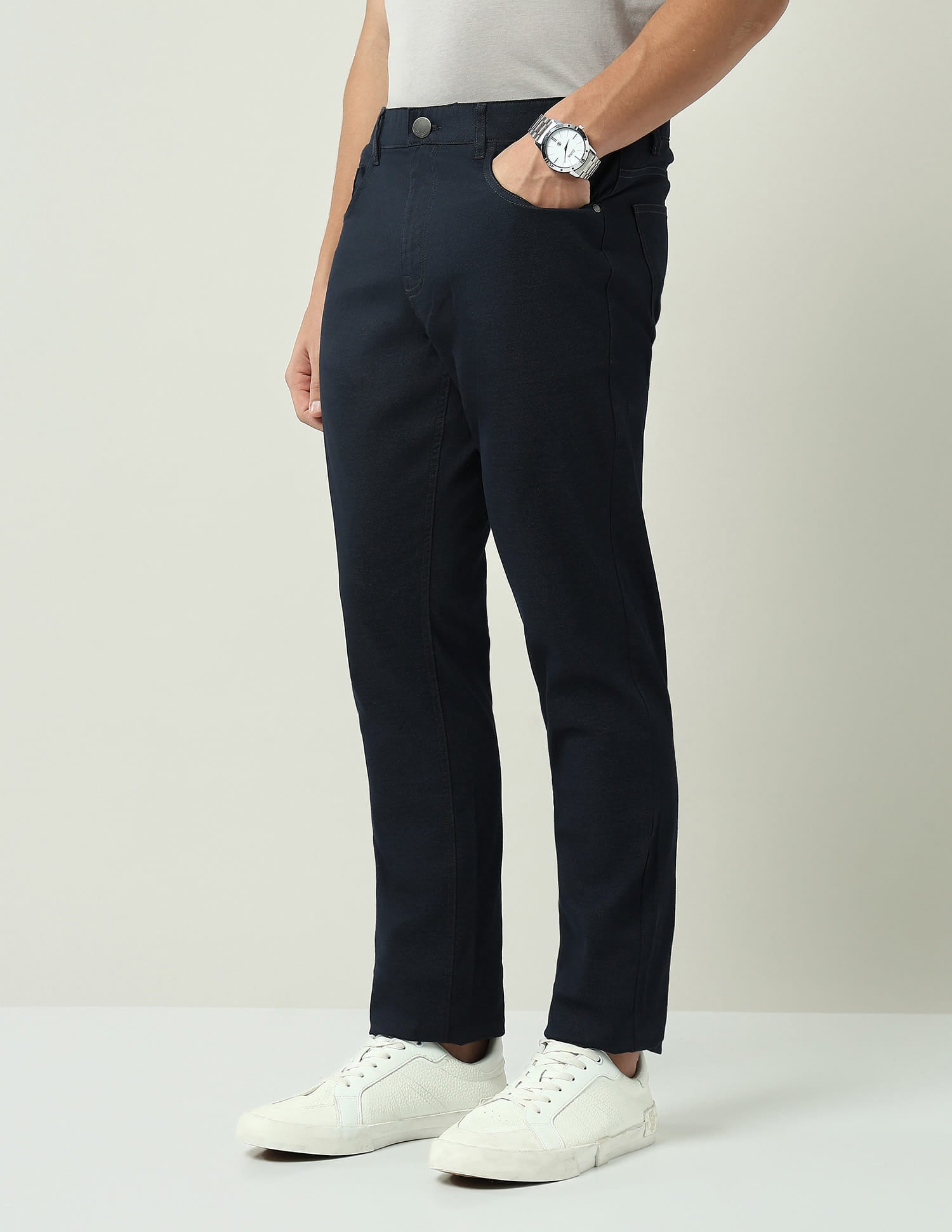 Wardrobe Essential Modern Slim Fit Solid Chinos