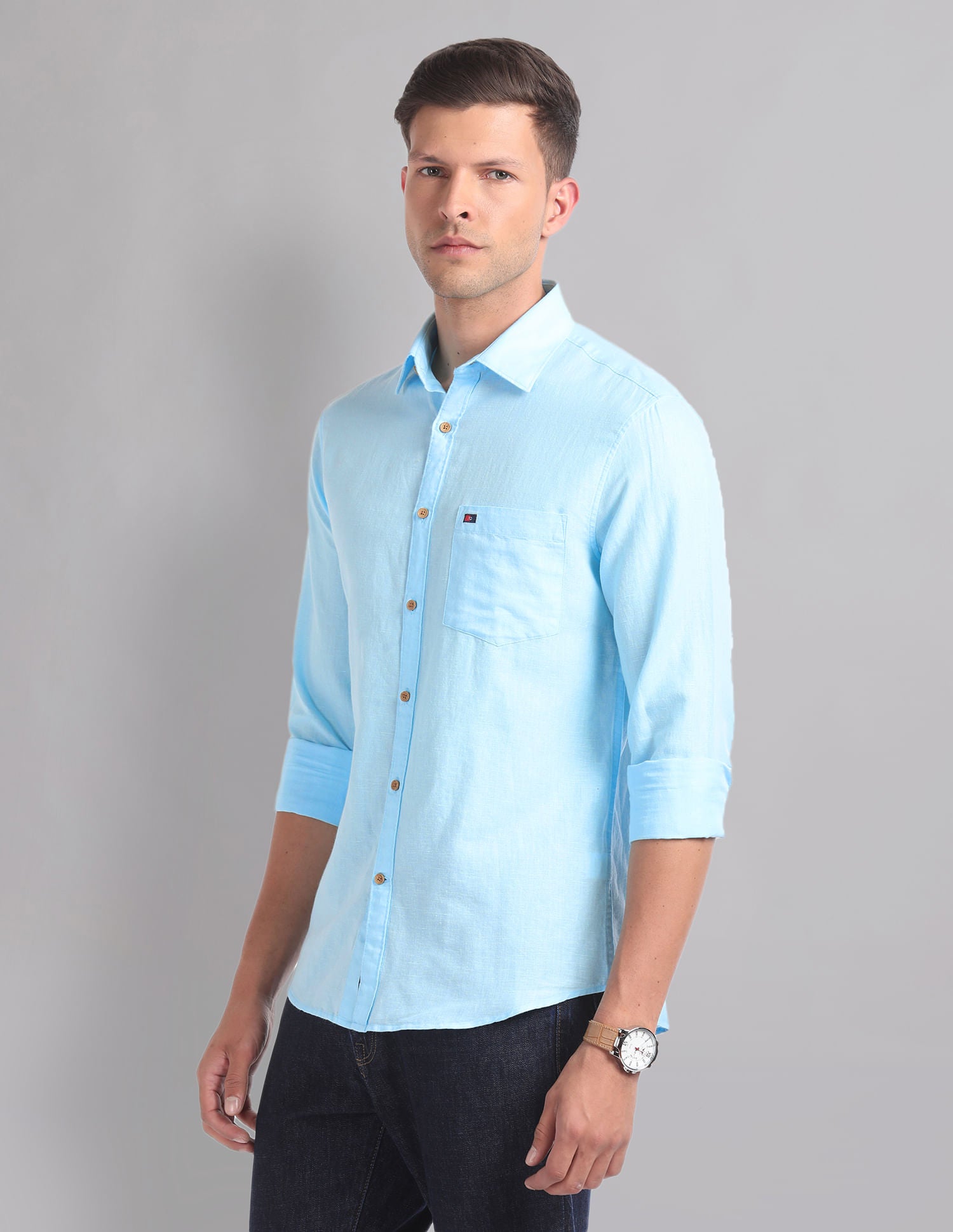 Timeless Essential Cotton Linen Slim Summer Shirt
